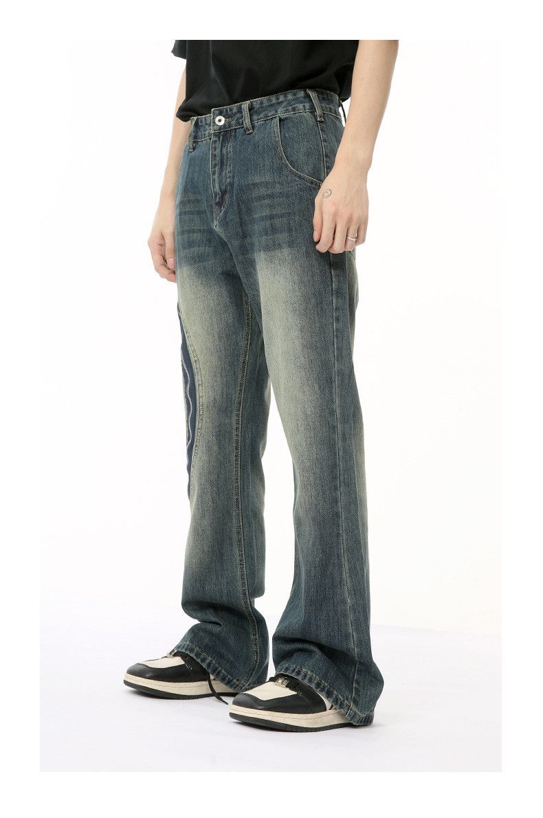 Japanese Brand × Jean American street side zipper stitching designer jeans for men Size US 32 / EU 48 - 6 Thumbnail
