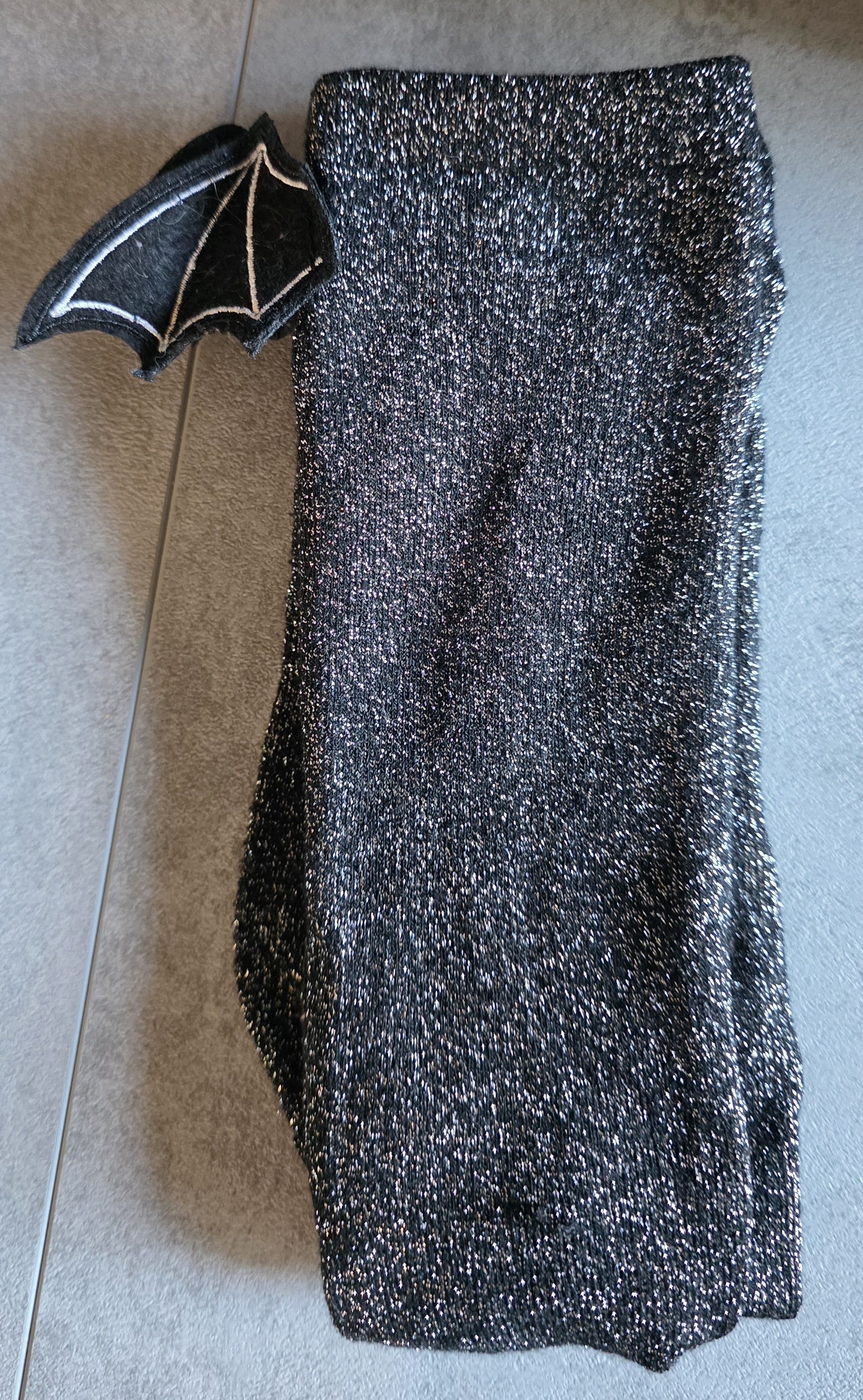 Other NWOT Black Glitter Bat Wing Devil Wing Socks Onesize Size ONE SIZE - 1 Thumbnail