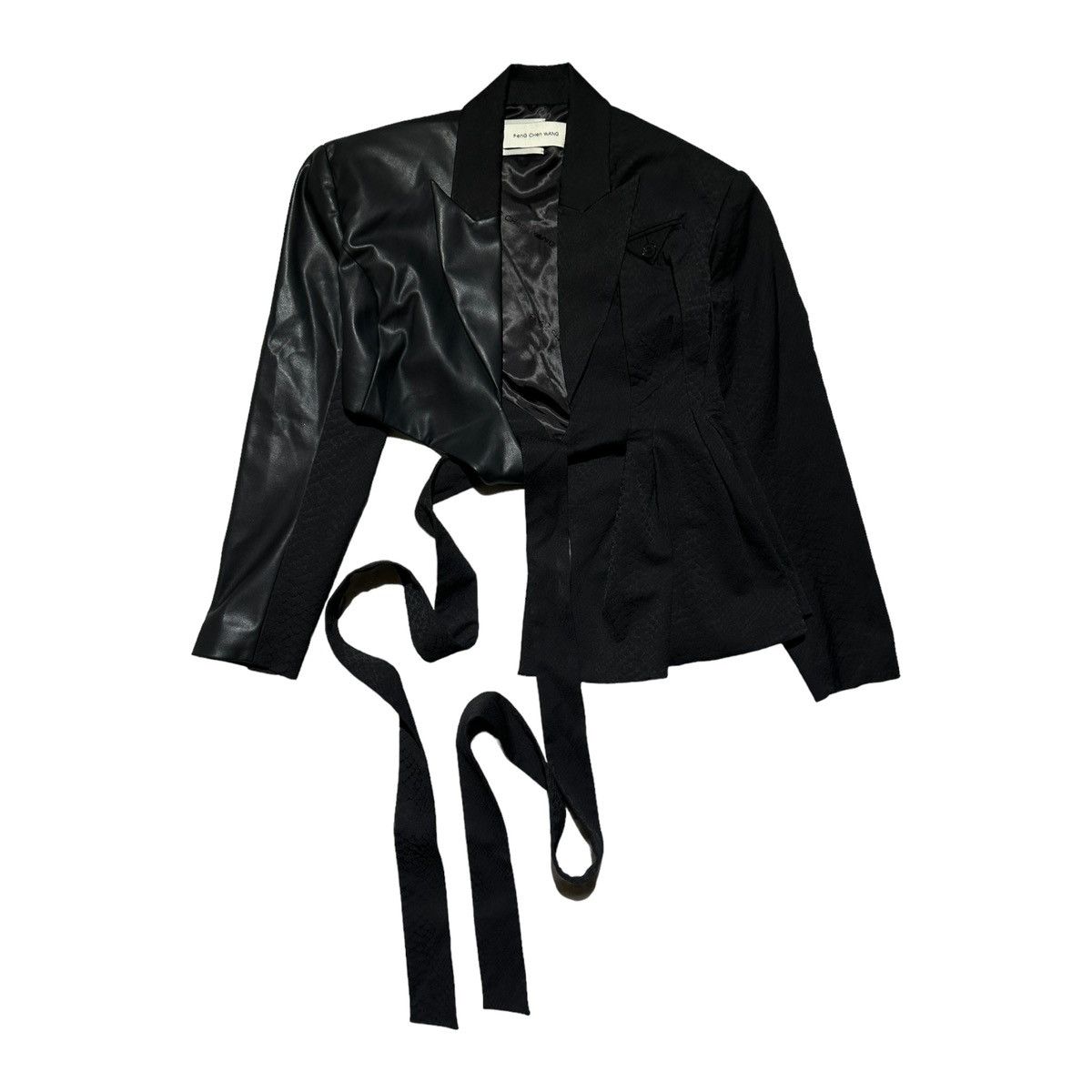 Feng Chen Wang $700 Asymmetric wrap blazer Size XS / US 0-2 / IT 36-38 - 3 Thumbnail