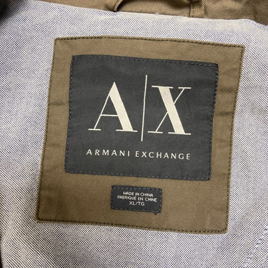 Armani Exchange A|X Armani Exchange Blazer Jacket Mens XL Beige Notch Lapel Single Breasted Jacket Size 46R - 5 Thumbnail