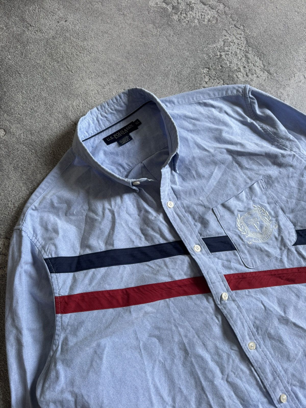 U.S. Polo Assn. U.S.POLO ASSN. USPA shirt button up long sleeve Size US XL / EU 56 / 4 - 2 Thumbnail