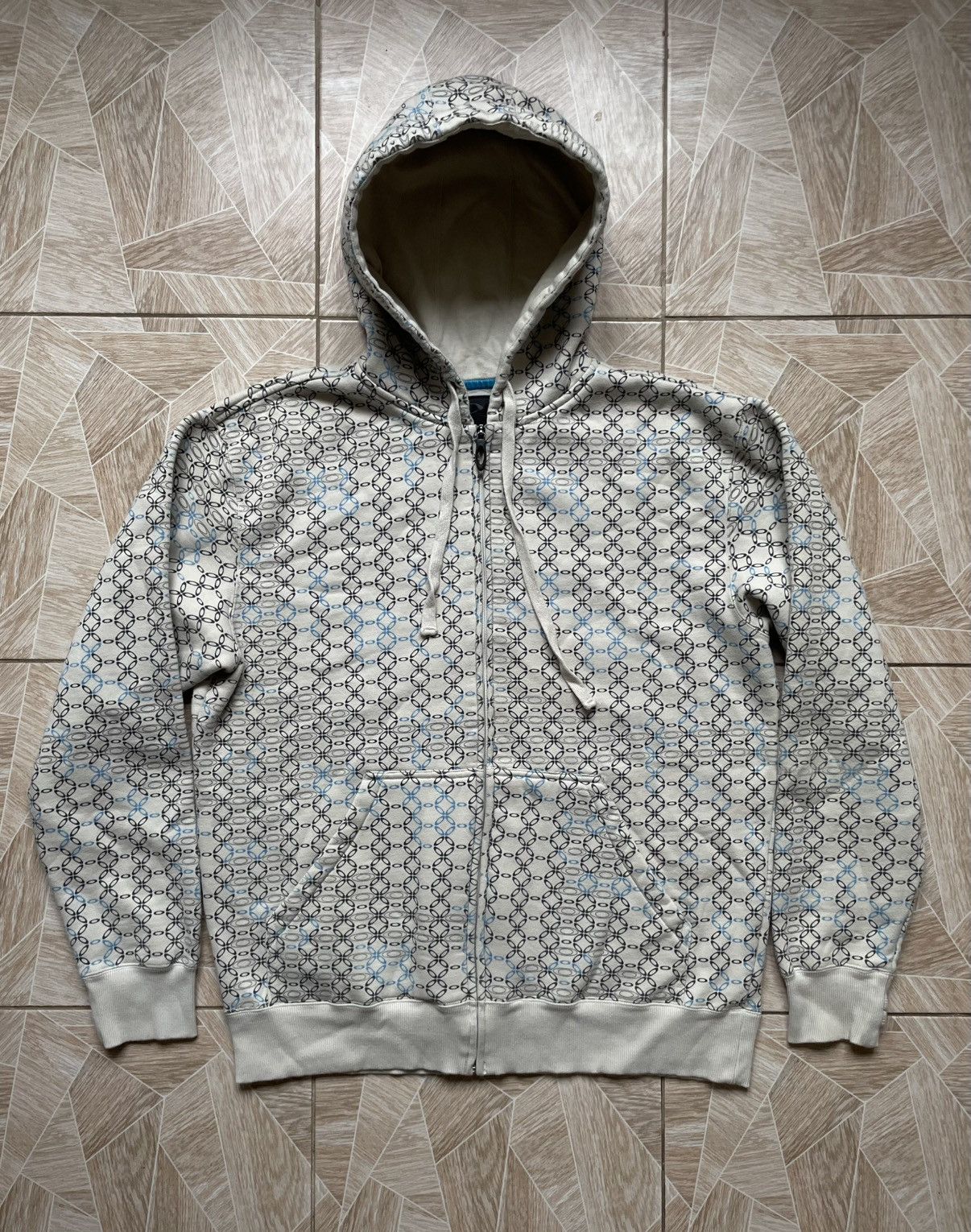 Oakley × Vintage Y2K Vintage Outdoor Oakley Monogram Logo Zip Hoodie Fleece L Size US L / EU 52-54 / 3 - 1 Thumbnail