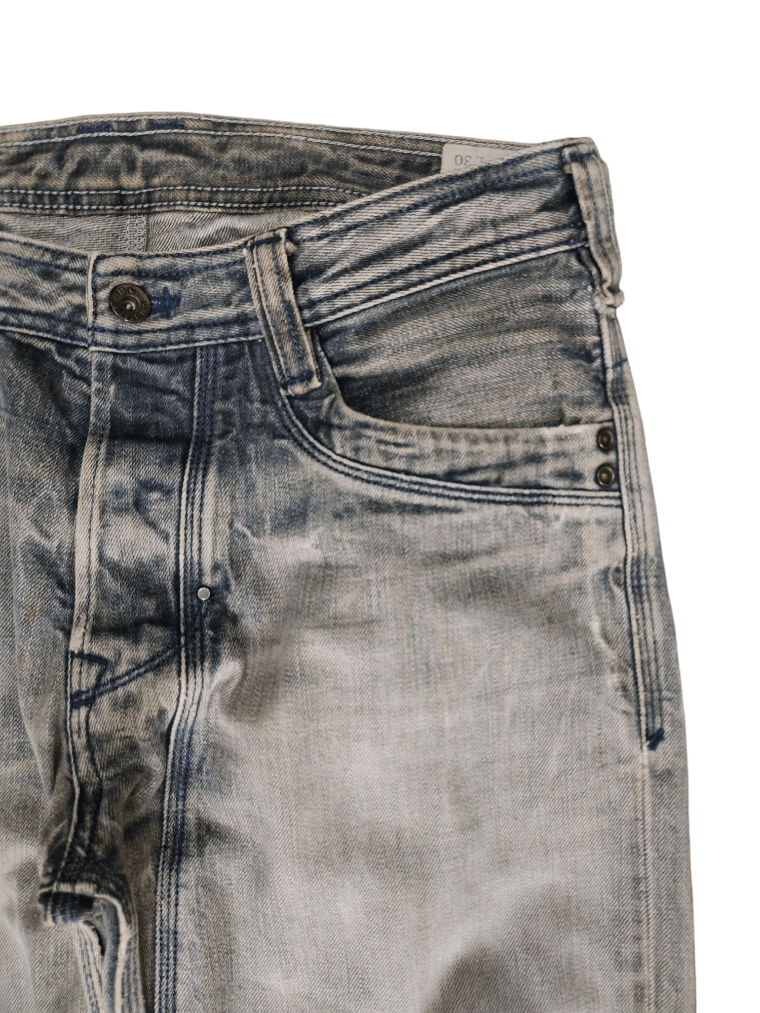 Diesel Vintage Y2k Diesel Timmen Distress Faded Denim Jeans Size US 31 - 4 Thumbnail