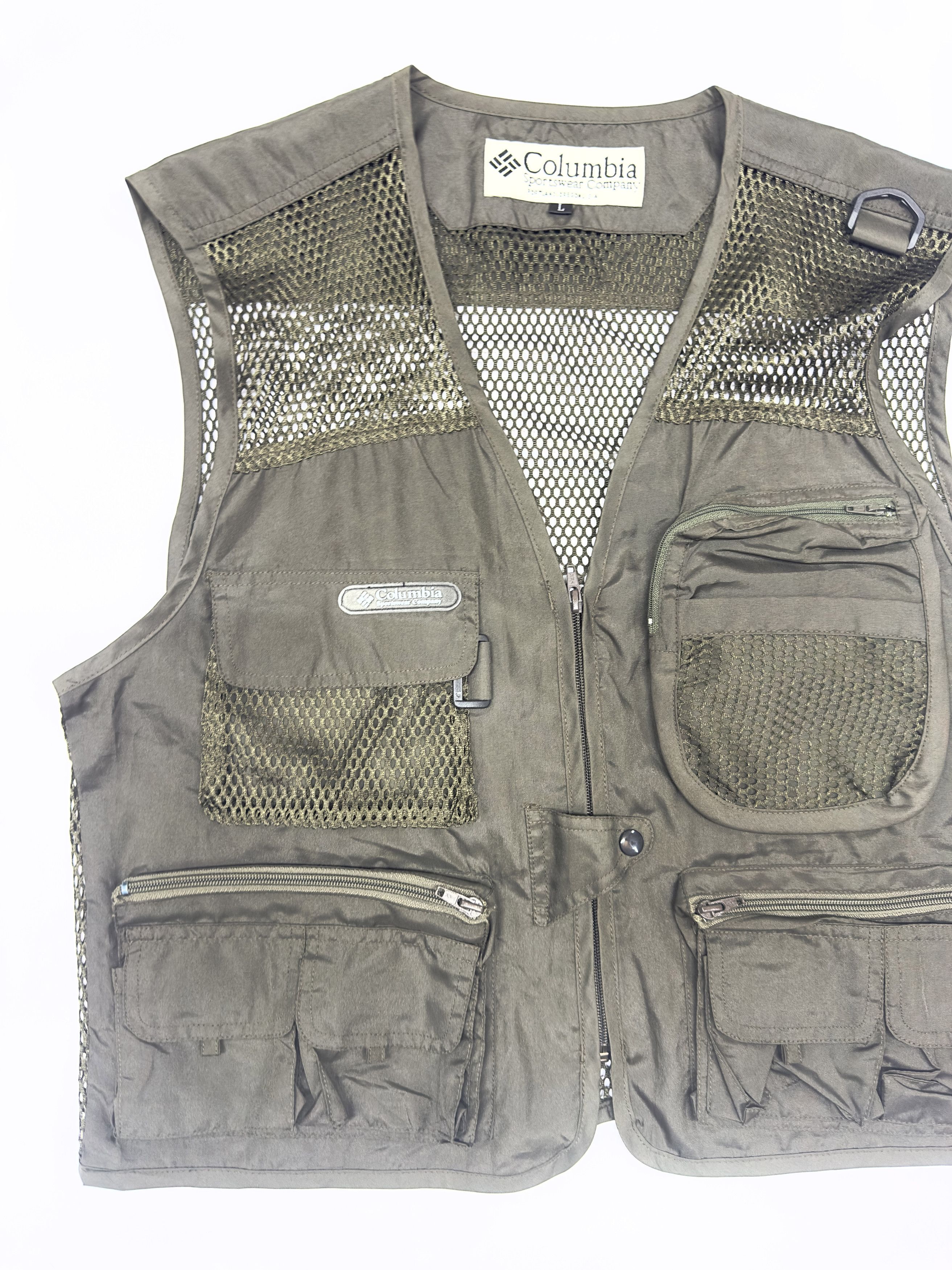 Columbia Columbia Multi-Pocket Vintage Fishing Mesh Vest Size US L / EU 52-54 / 3 - 3 Thumbnail