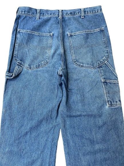 Blue Blue Japan VINTAGE CARPENTER BAGGY JEANS Size US 35 - 3 Thumbnail