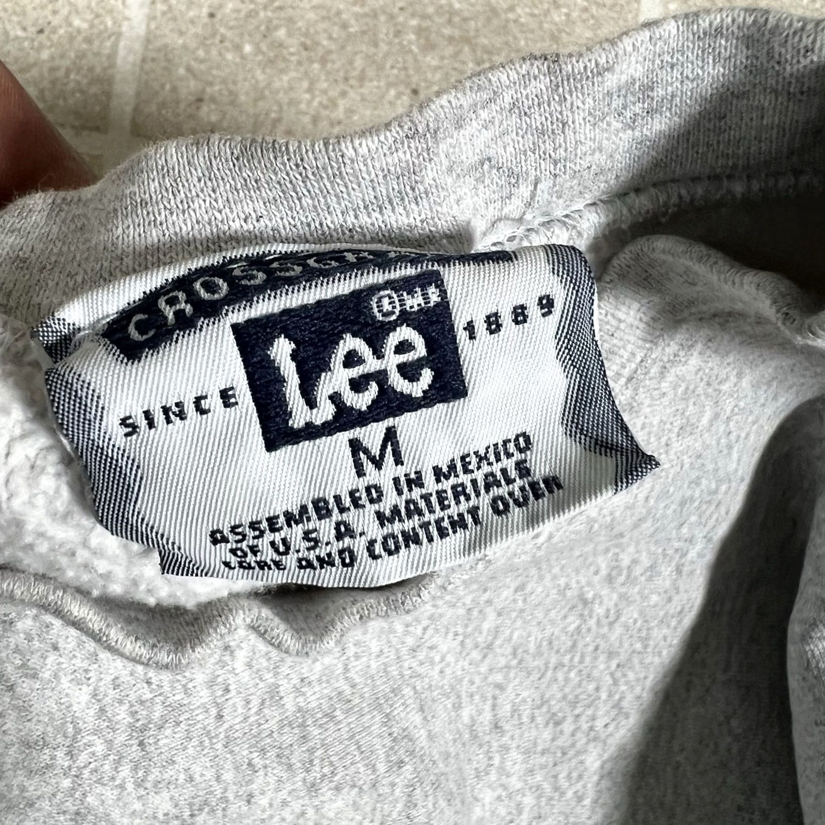 Lee VINTAGE Lee Sweatshirt CPA Center Logo 90s Heather Gray Gray Size M Mens Pullover Size US M / EU 48-50 / 2 - 5 Thumbnail