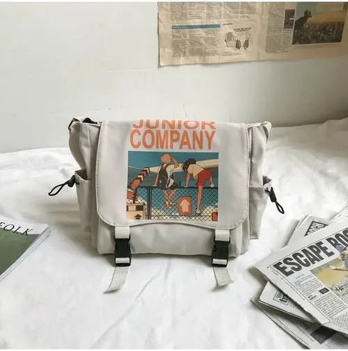 VIBE Fashion y2k cartoon graphic shoulder messenger bag vintage Size ONE SIZE - 5 Thumbnail