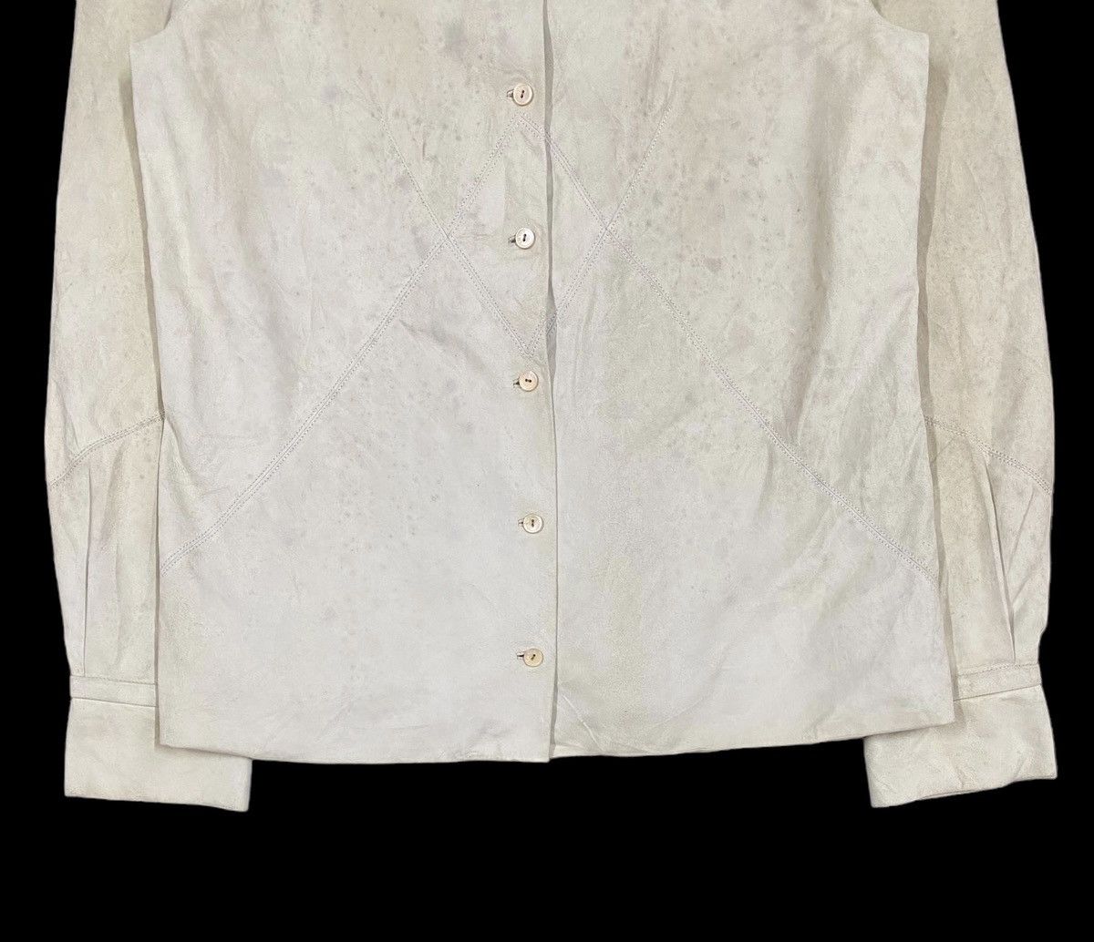 Loewe Authentic🔥Loewe Goat Skin/Silk Liner Button Ups Shirt Size US XXS / EU 40 - 6 Thumbnail