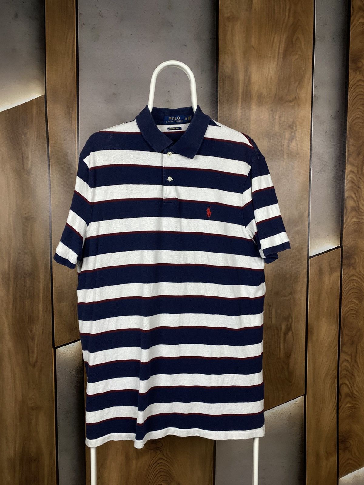 Polo Ralph Lauren 🎠Vintage Polo T-Shirt Polo Ralph Lauren Striped Pony Tee🎠 Size US XL / EU 56 / 4 - 1 Thumbnail