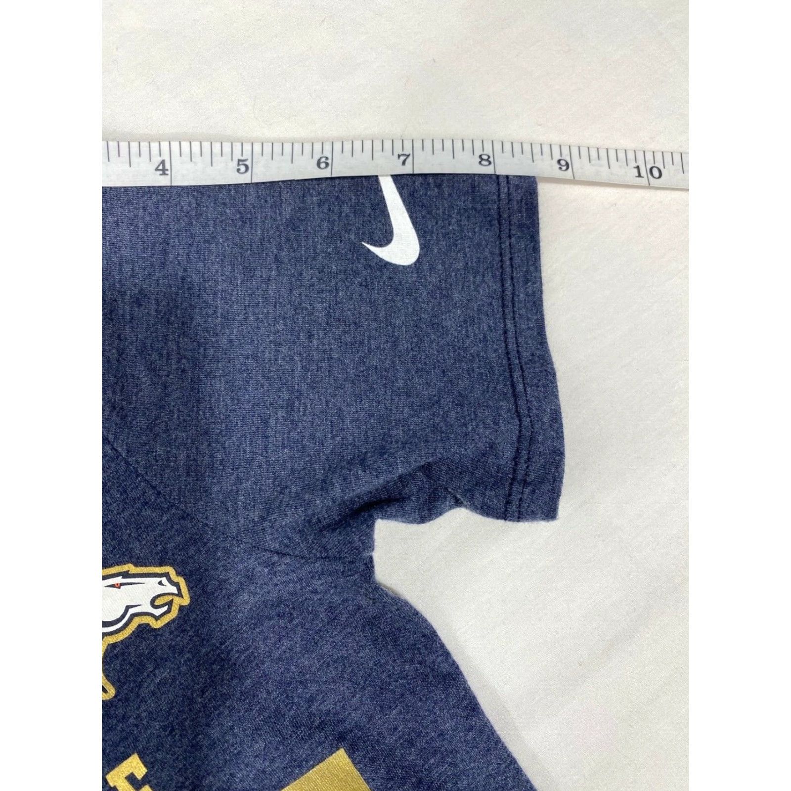 Nike Nike Tee Shirt Womens Small S Blue Denver Broncos Super Bowl 50 Football V-Neck Activewear Shirt Size S / US 4 / IT 40 - 7 Thumbnail