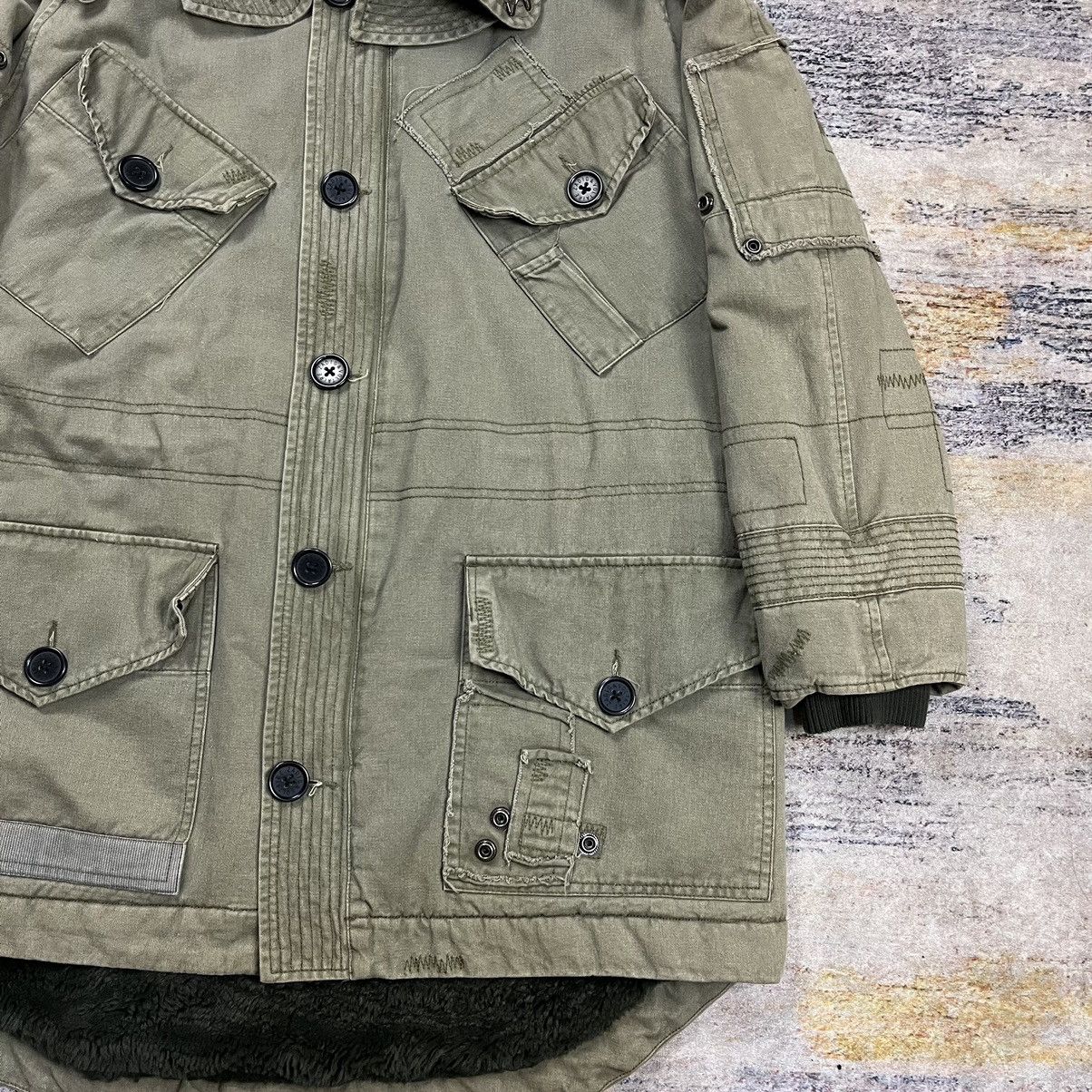 Zadig & Voltaire ZADIG & VOLTAIRE HOODED BRITISH ARMY PATCHWORK PARKA JACKET Size XS / US 0-2 / IT 36-38 - 7 Thumbnail