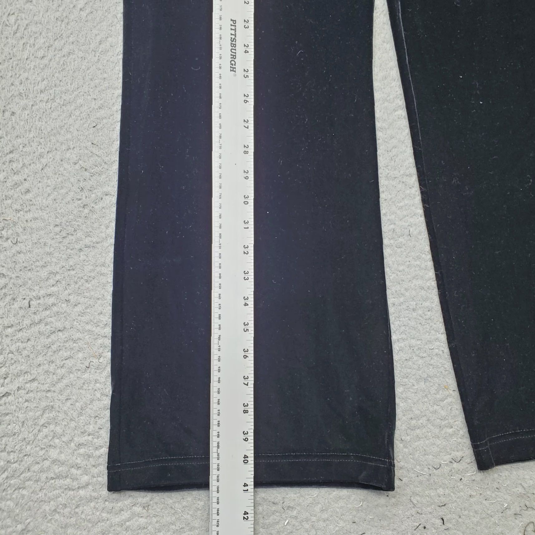 J. Jill J. Jill Velvet Pants Womens S Black Stretch Elastic Waistband Pull On Wide-Leg Pants Size 28" / US 6 / IT 42 - 3 Thumbnail