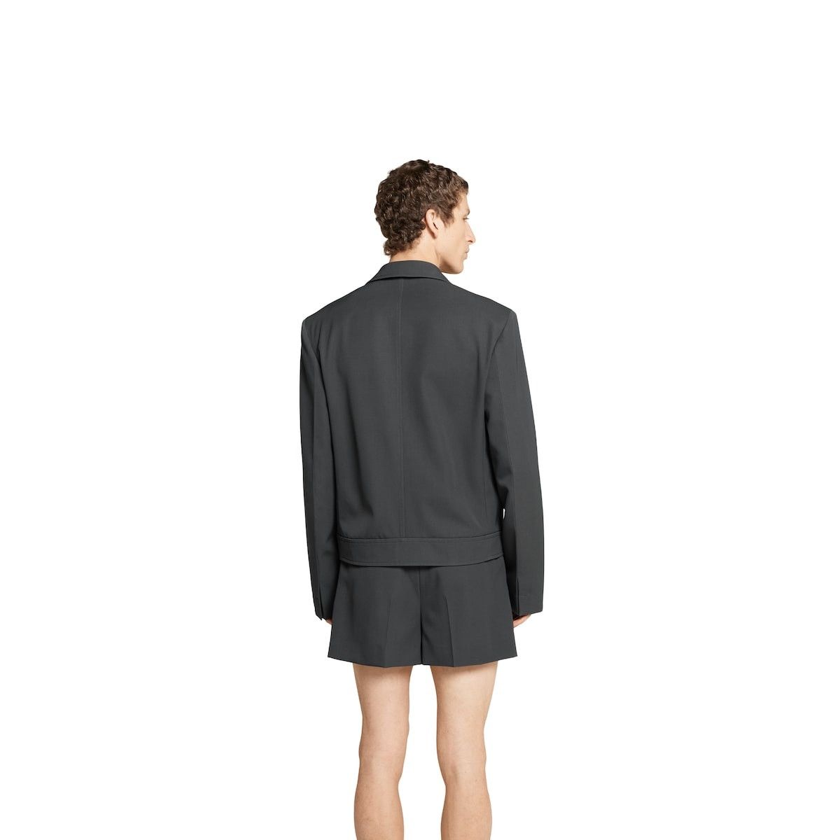 Gucci o1loc1c1125 809595 Embossed Wool Gabardine Jacket Dark Grey Size US M / EU 48-50 / 2 - 3 Thumbnail