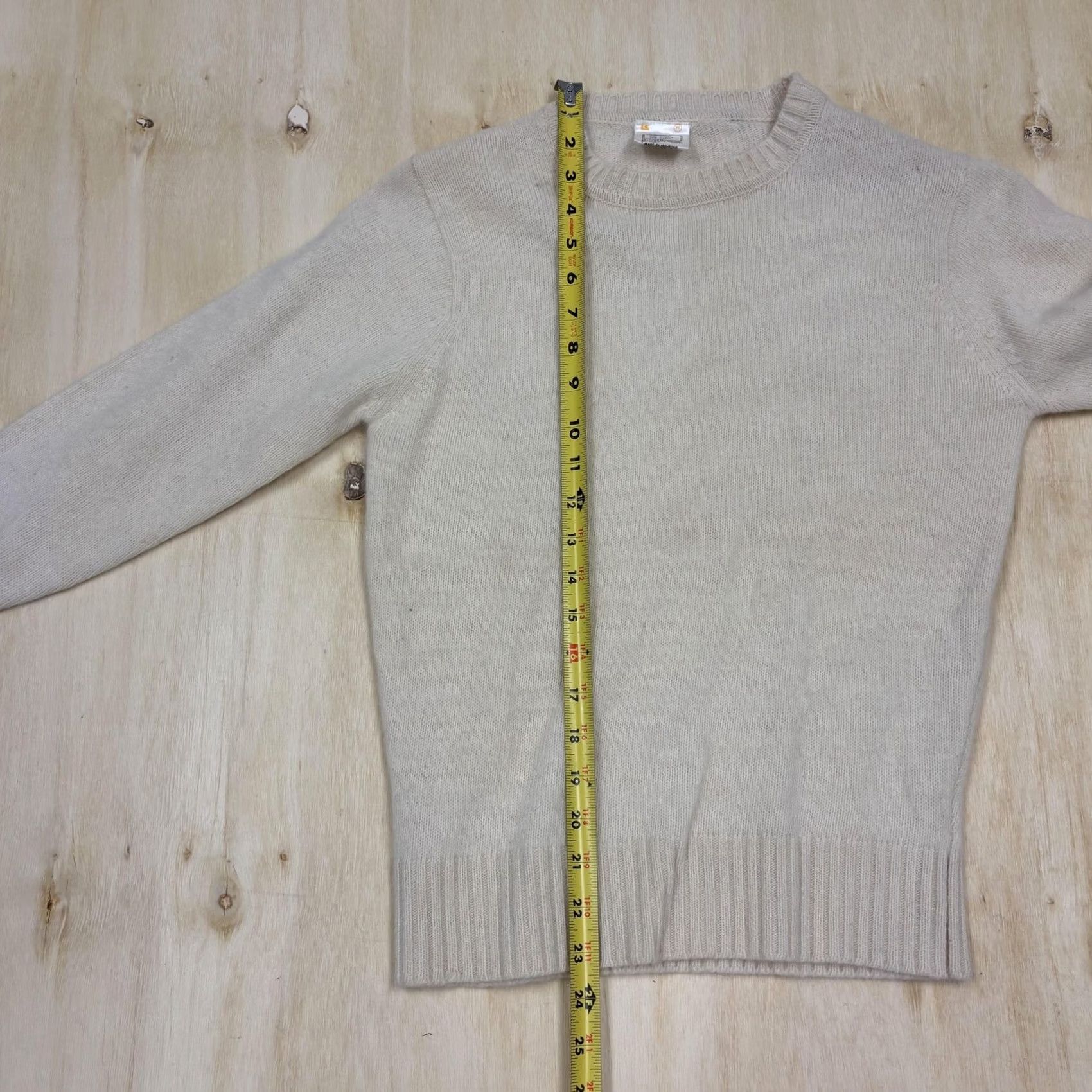 Vintage VINTAGE 70s K Mart Sweater Womens Medium White Wool Angora Crew Neck Raglan Knit Size M / US 6-8 / IT 42-44 - 4 Thumbnail