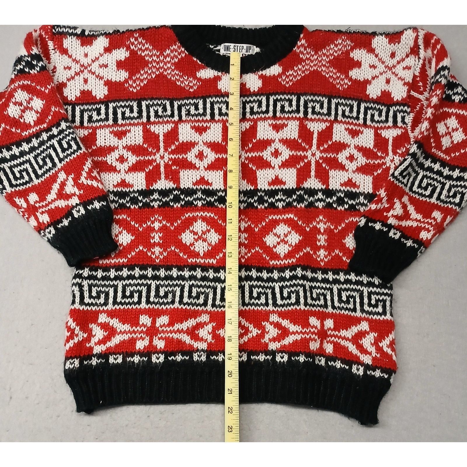 Other One Step Up (Medium) Multicolor Crew Neck Ugly Xmas Sweater Size M / US 6-8 / IT 42-44 - 2 Thumbnail