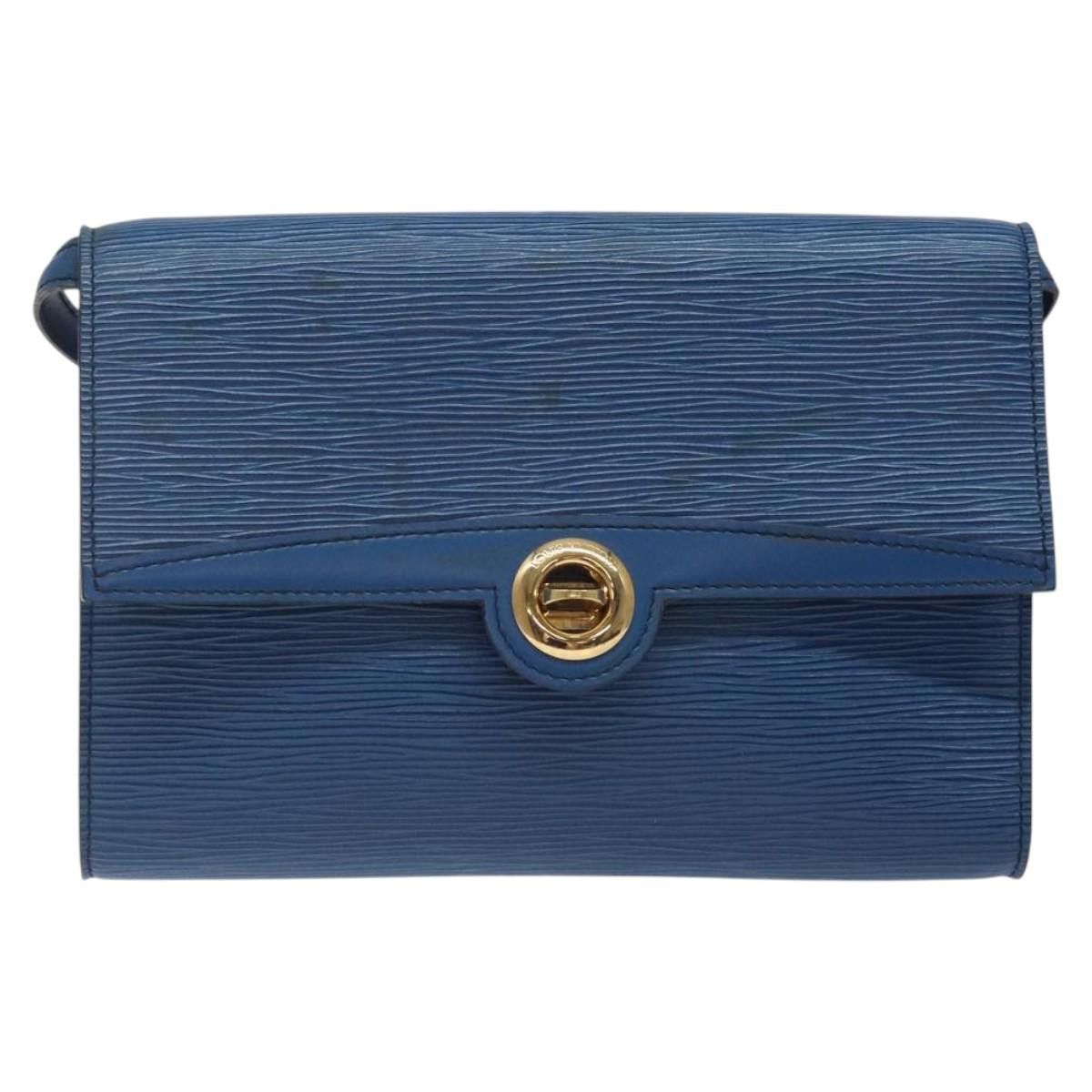 Louis Vuitton LOUIS VUITTON Epi Pochette Arche Shoulder Bag Blue M52575 Size ONE SIZE - 13 Thumbnail