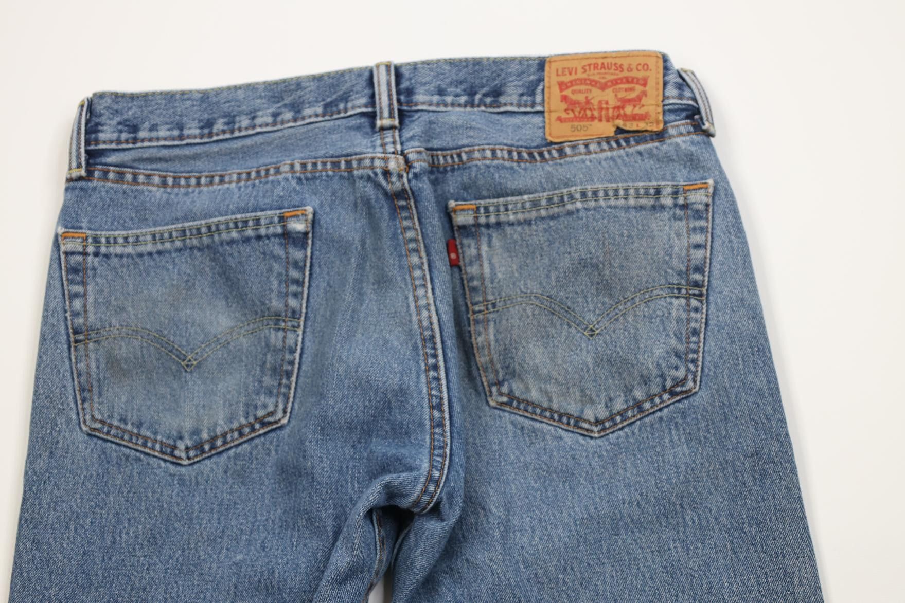 Levi's Vintage Y2K Levis 505 Regular Straight Leg Denim Jeans Blue Size US 33 - 12 Thumbnail