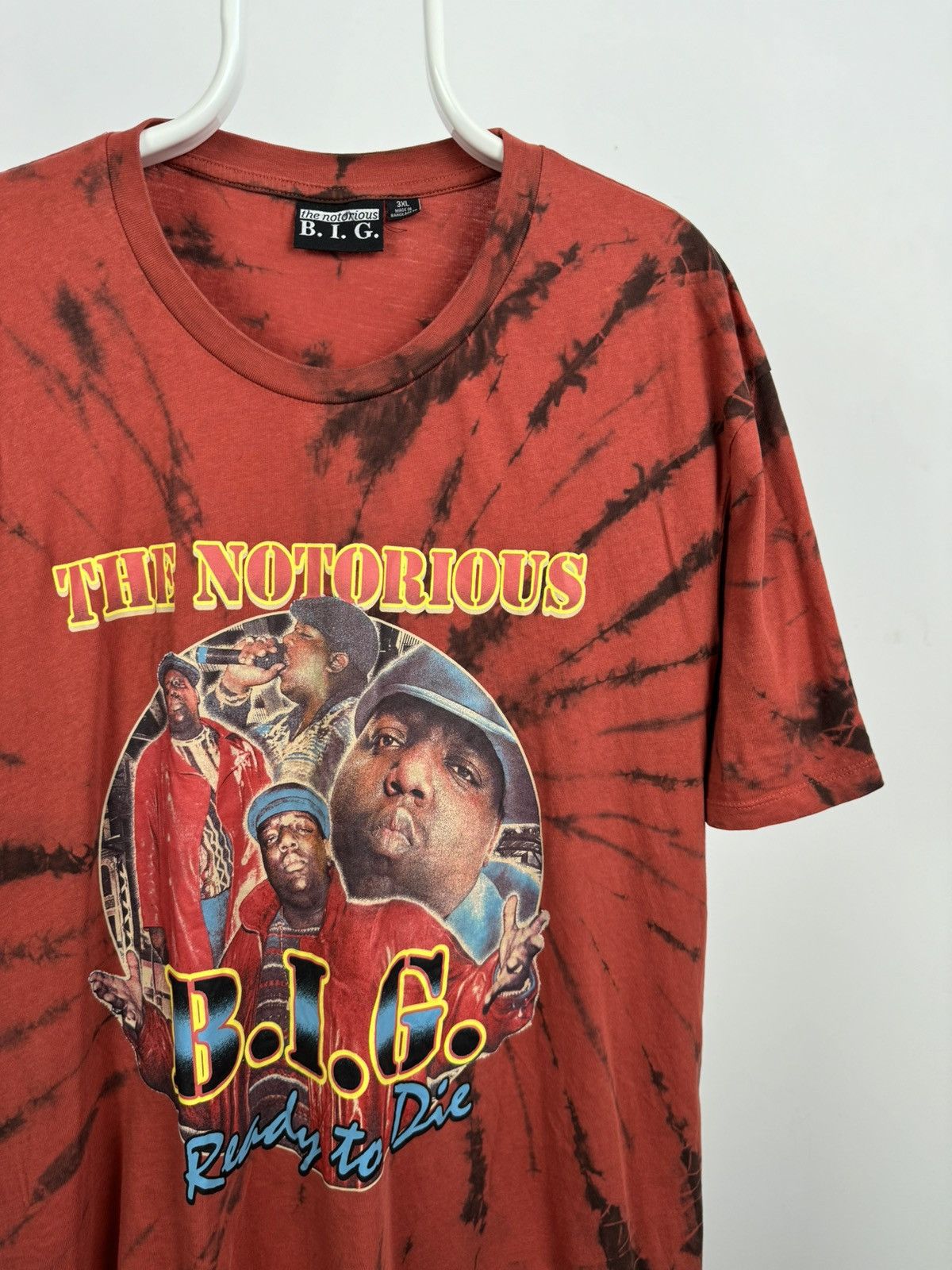 Vintage The Notorious B.I.G Fun Printed Tie Dye Tee Shirt Size US XXL / EU 58 / 5 - 2 Thumbnail
