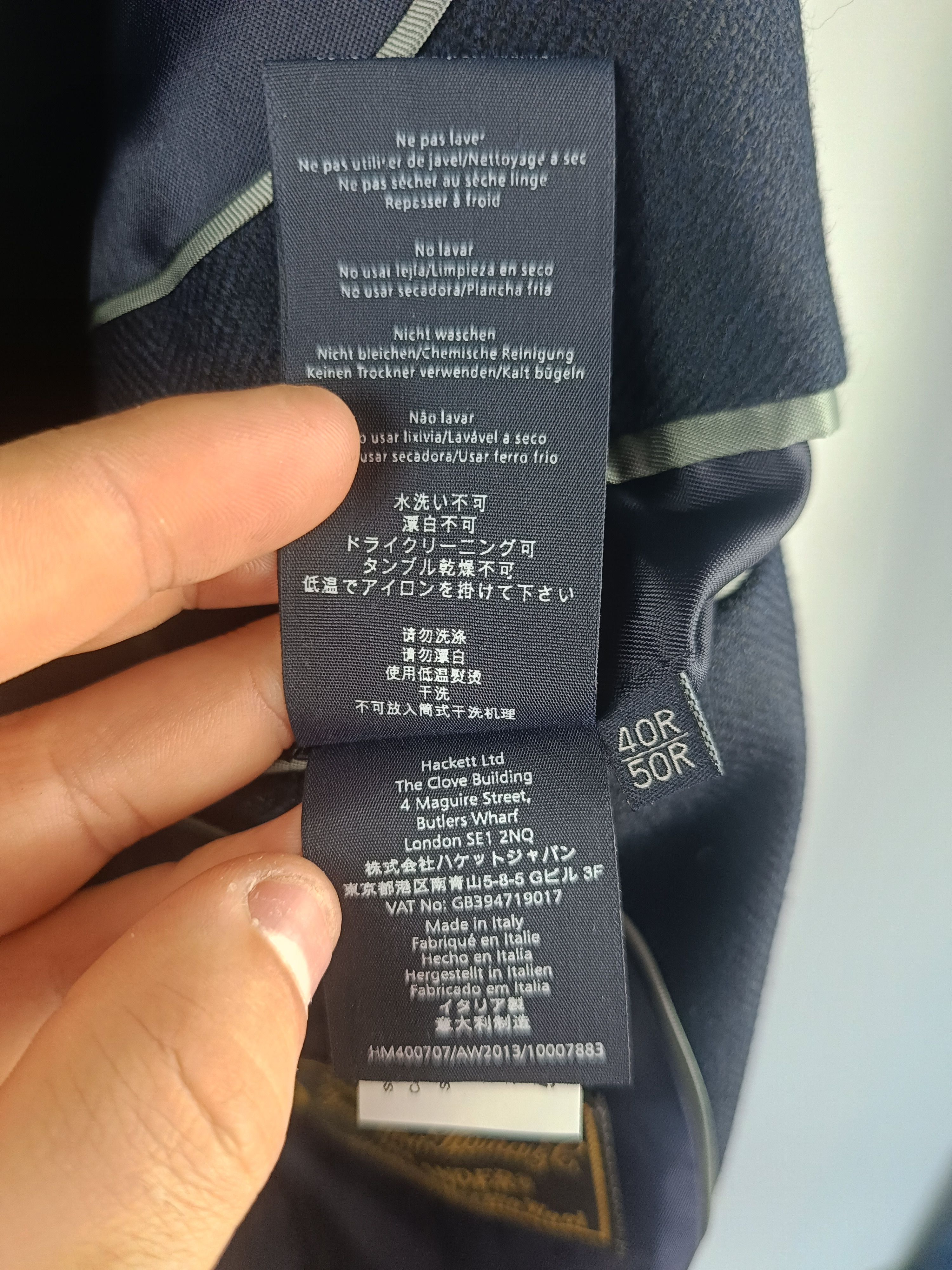 Hackett × Loro Piana Hackett London x Loro Piana merino wool hbone overcoat Size US M / EU 48-50 / 2 - 12 Thumbnail