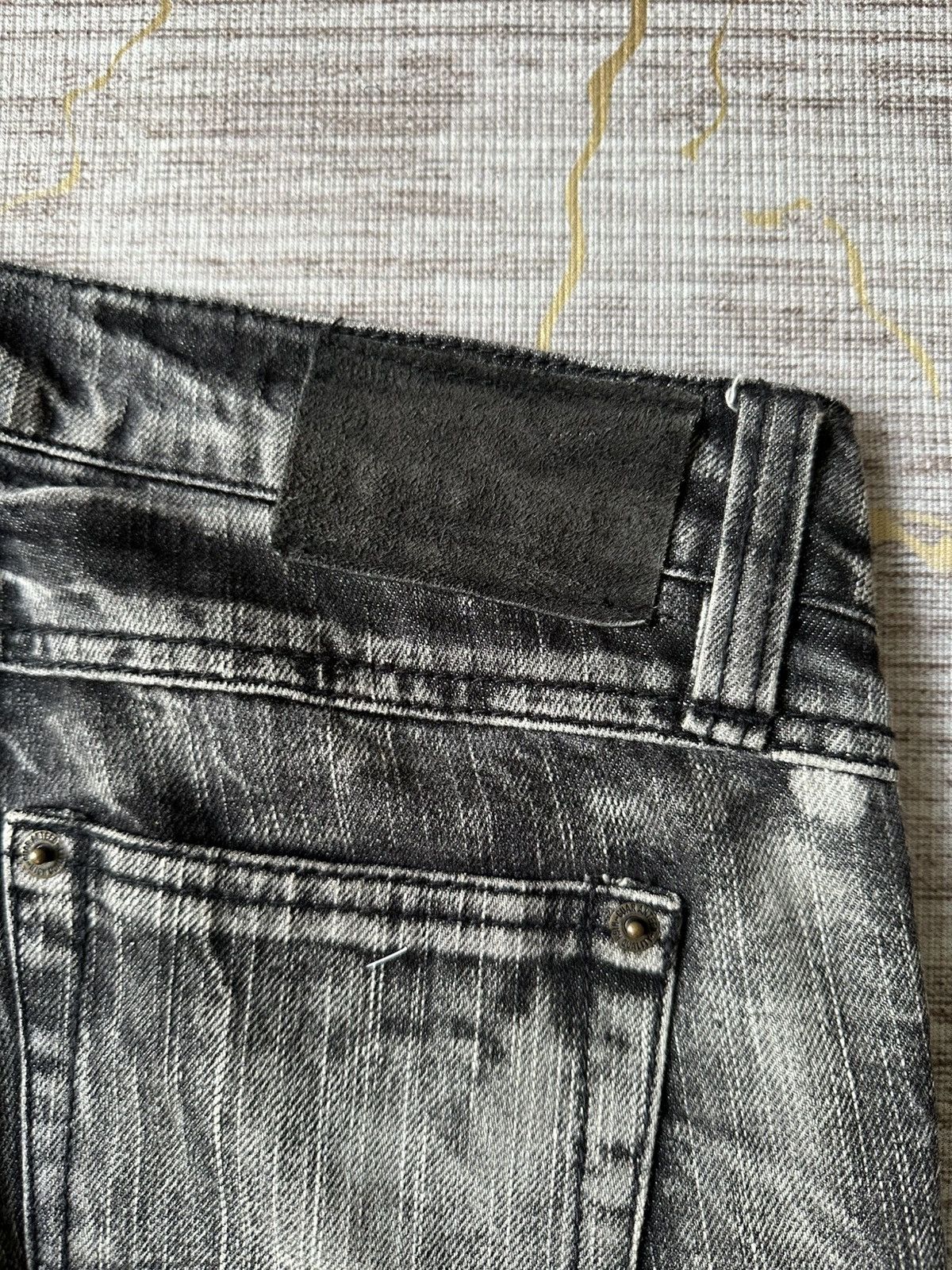 Japanese Brand CHU XXX Distressed Claw Marks Design Denim Size US 30 / EU 46 - 17 Thumbnail