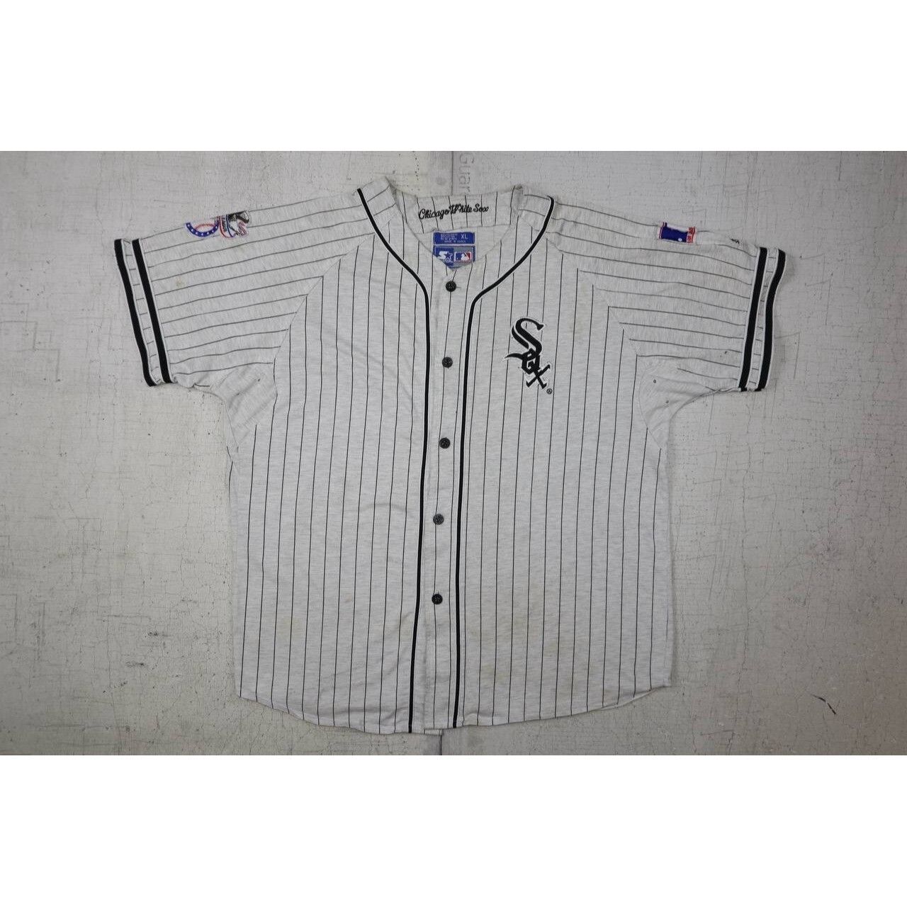 Starter Vintage 90s Chicago White Sox Starter Jersey Pinstripe XL Size US XL / EU 56 / 4 - 1 Thumbnail