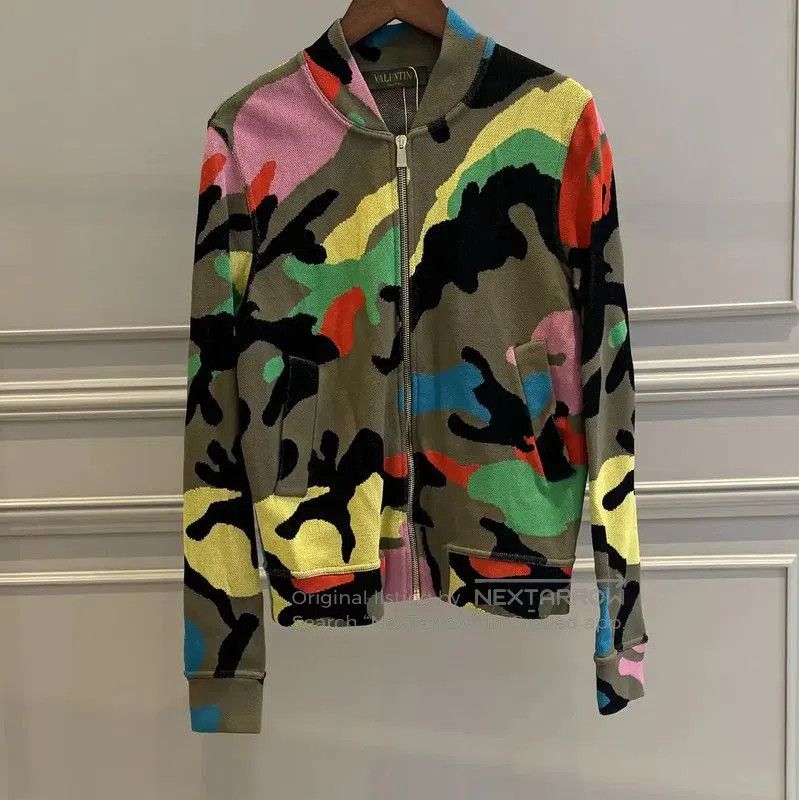 Valentino Valentino Multicolor Camouflage Long Sleeve Cardigan . Size M / US 6-8 / IT 42-44 - 1 Thumbnail