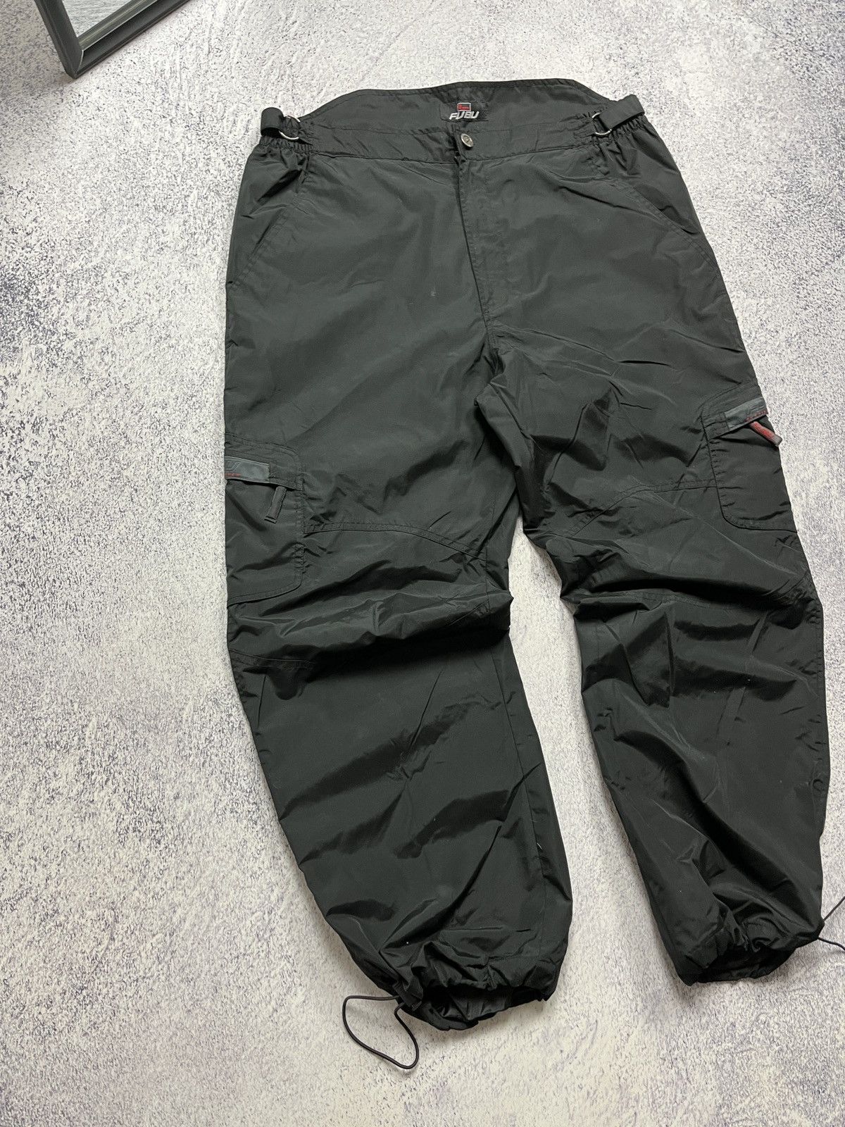 Fubu × Vintage Vintage Fubu Baggy Nylon Track Pants Y2K Joggers Rare Japan Size US 41 - 3 Thumbnail