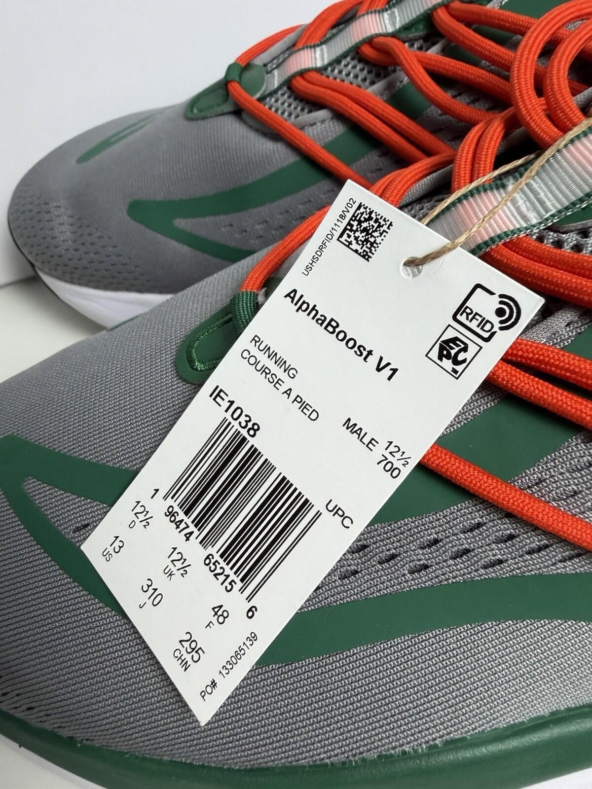 Adidas Size 13 - adidas Alphaboost V1 NCAA Pack - Miami Size US 13 / EU 46 - 5 Thumbnail