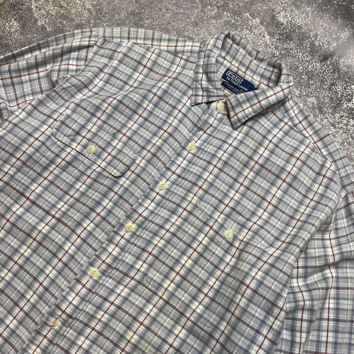 Vintage Vintage Polo Ralph Lauren Basic distressed shirt Size US XL / EU 56 / 4 - 2 Thumbnail