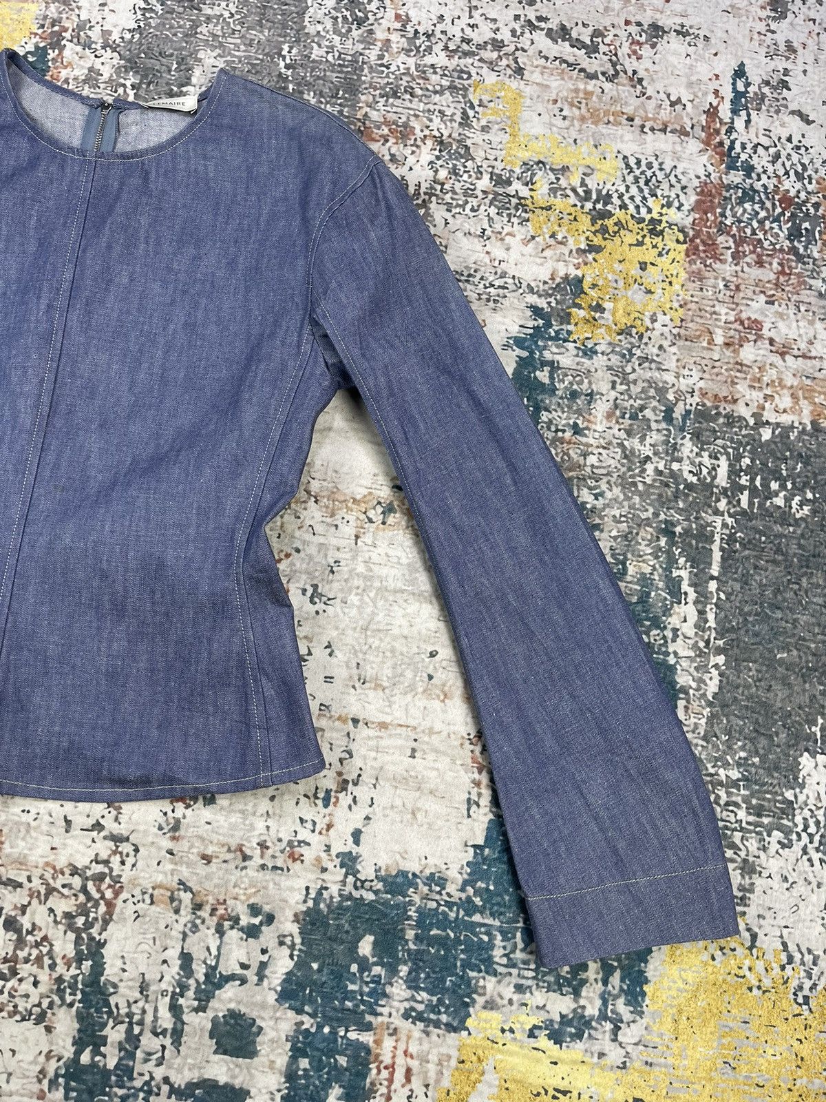 Lemaire Plastron Chambray Denim Jackets