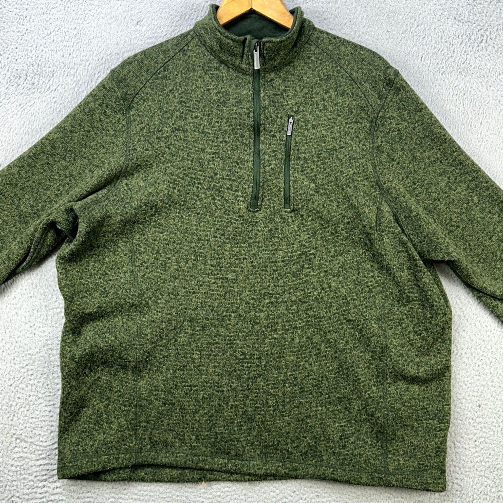 Vintage Woolrich Sweatshirt Pullover Mens 2XL Green Long Sleeve Pocket Mock Neck Shirt Size US XXL / EU 58 / 5 - 3 Thumbnail