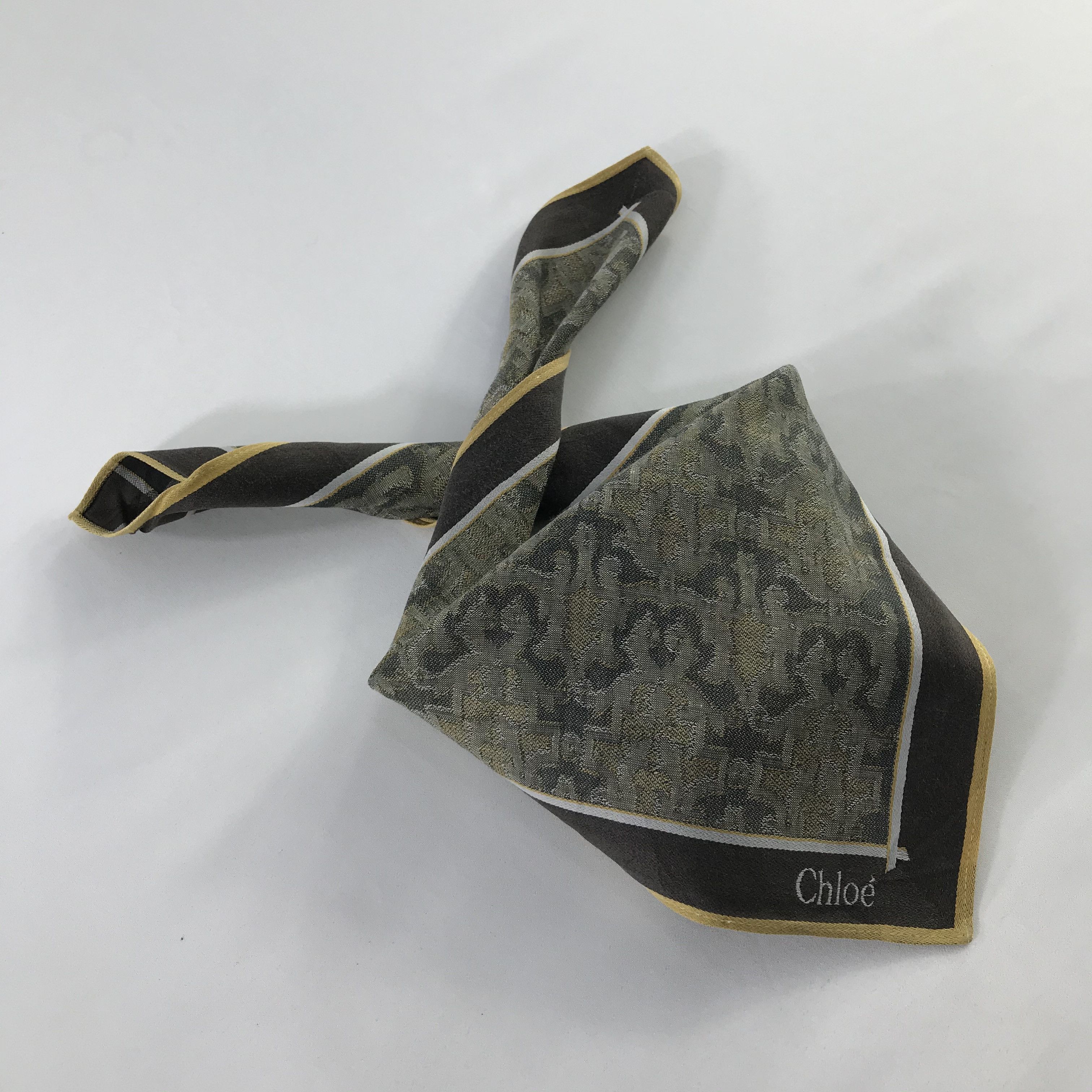 Chloe × Vintage Chloe Bandana / Handkerchief / Neckerchief - S408 Size ONE SIZE - 4 Thumbnail