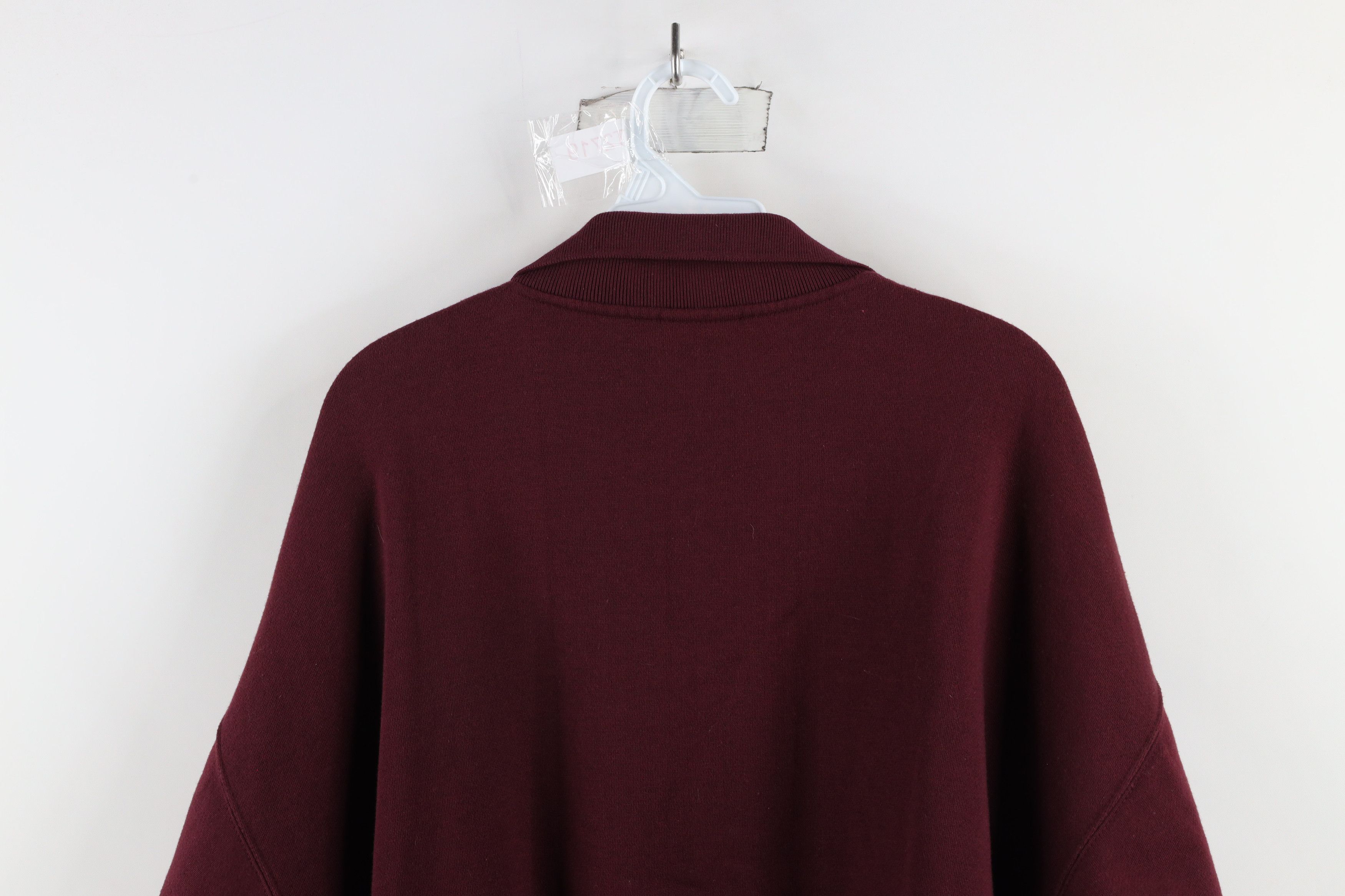 Vintage Vintage 90s Streetwear Striped Collared Henley Sweatshirt Size US L / EU 52-54 / 3 - 8 Thumbnail