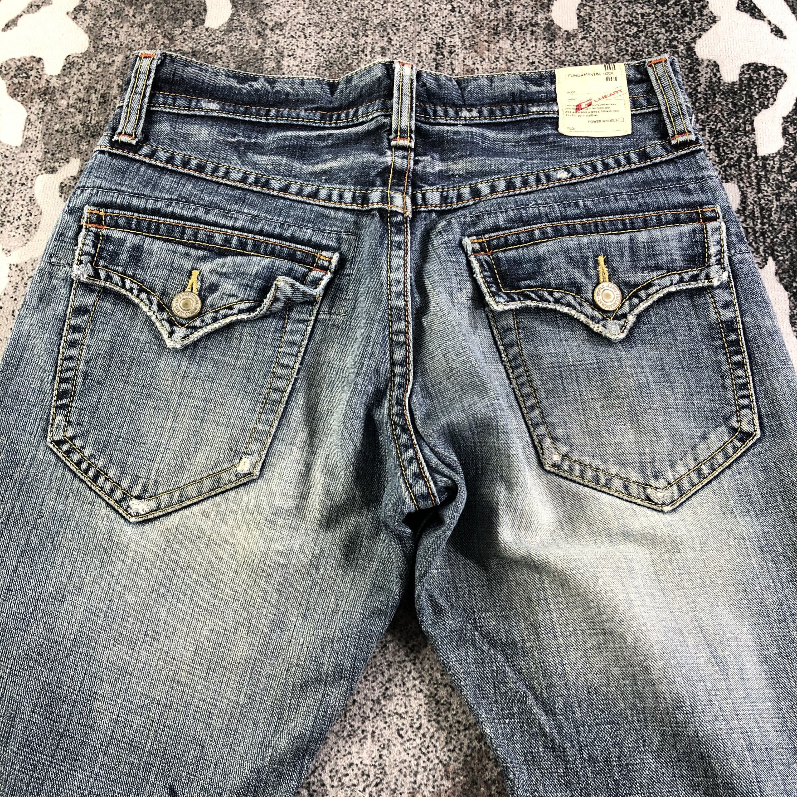 Vintage Gl Heart X Fundamental Jeans Ripped Denim Kj2234 in Blue, Men's (Size 30) — image 4 of 6