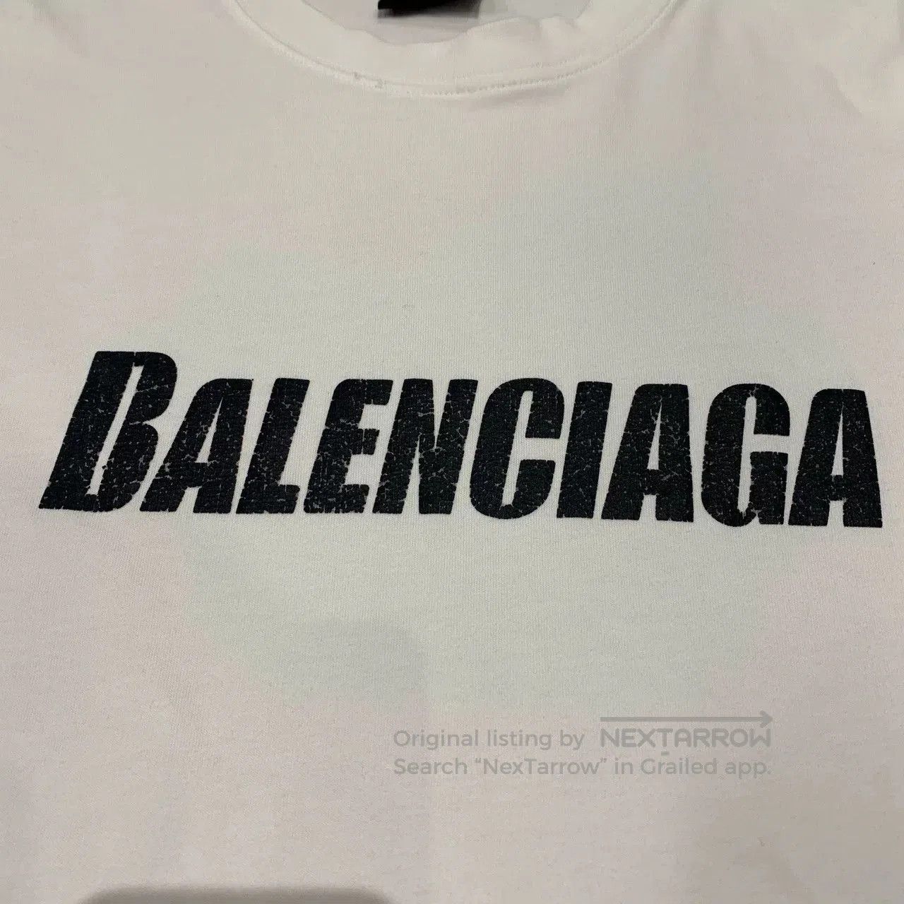 Balenciaga white balenciaga logo short sleeve shirt. Size US XS / EU 42 / 0 - 6 Thumbnail