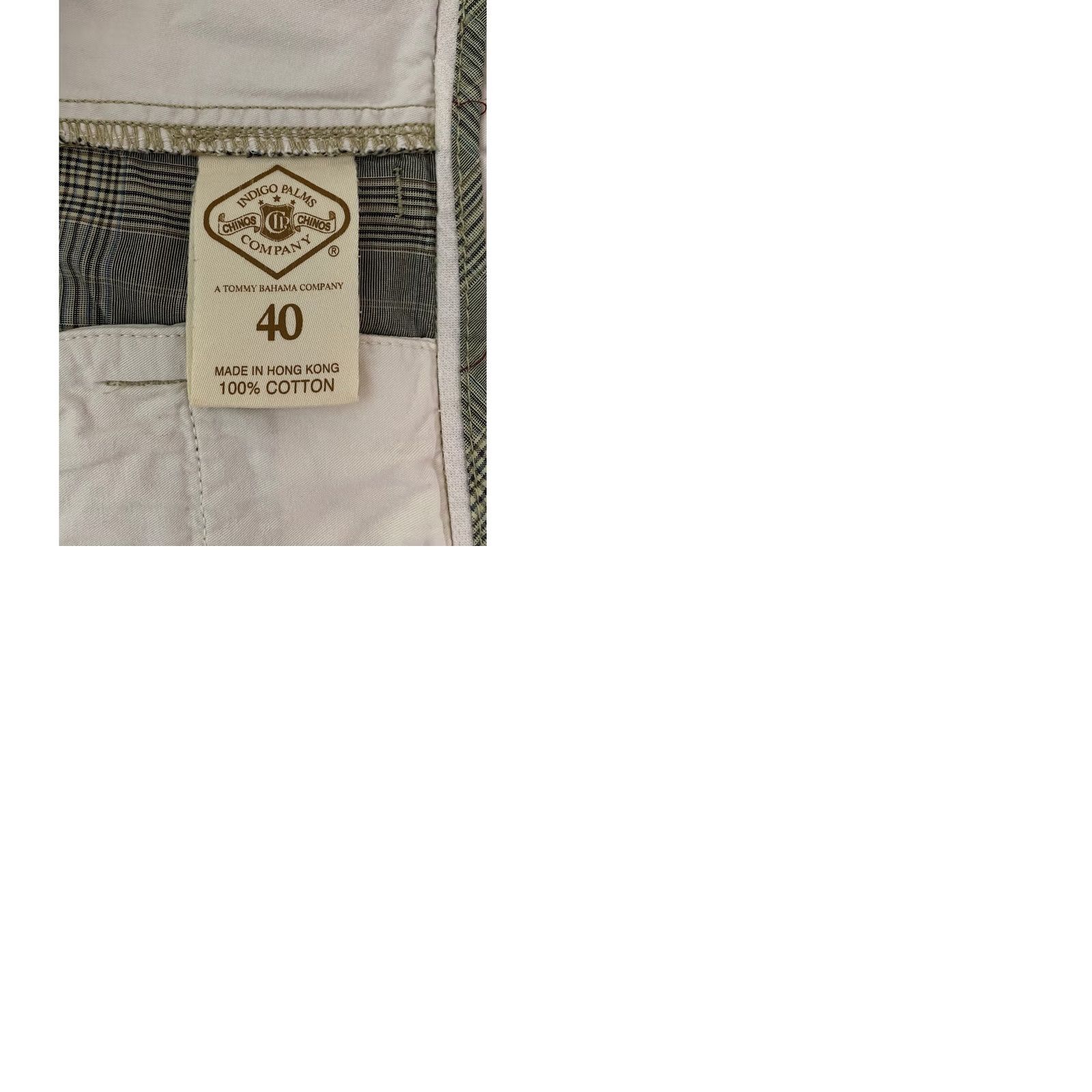 Tommy Bahama Indigo Palms Mens Chino Shorts Plaid Cotton Flat Front Green 40 Size US 40 / EU 56 - 9 Thumbnail