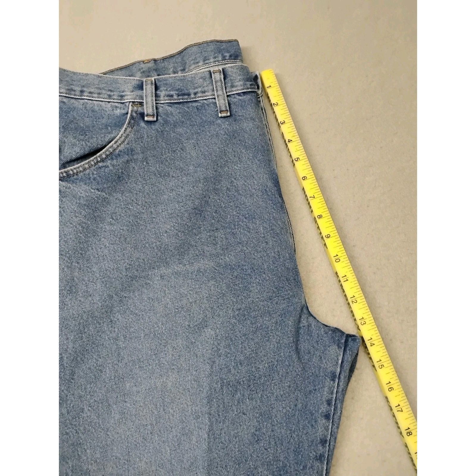 Rustler Ruslter (44x30) Men's Straight Blue Denim Jeans Size US 44 / EU 60 - 6 Thumbnail