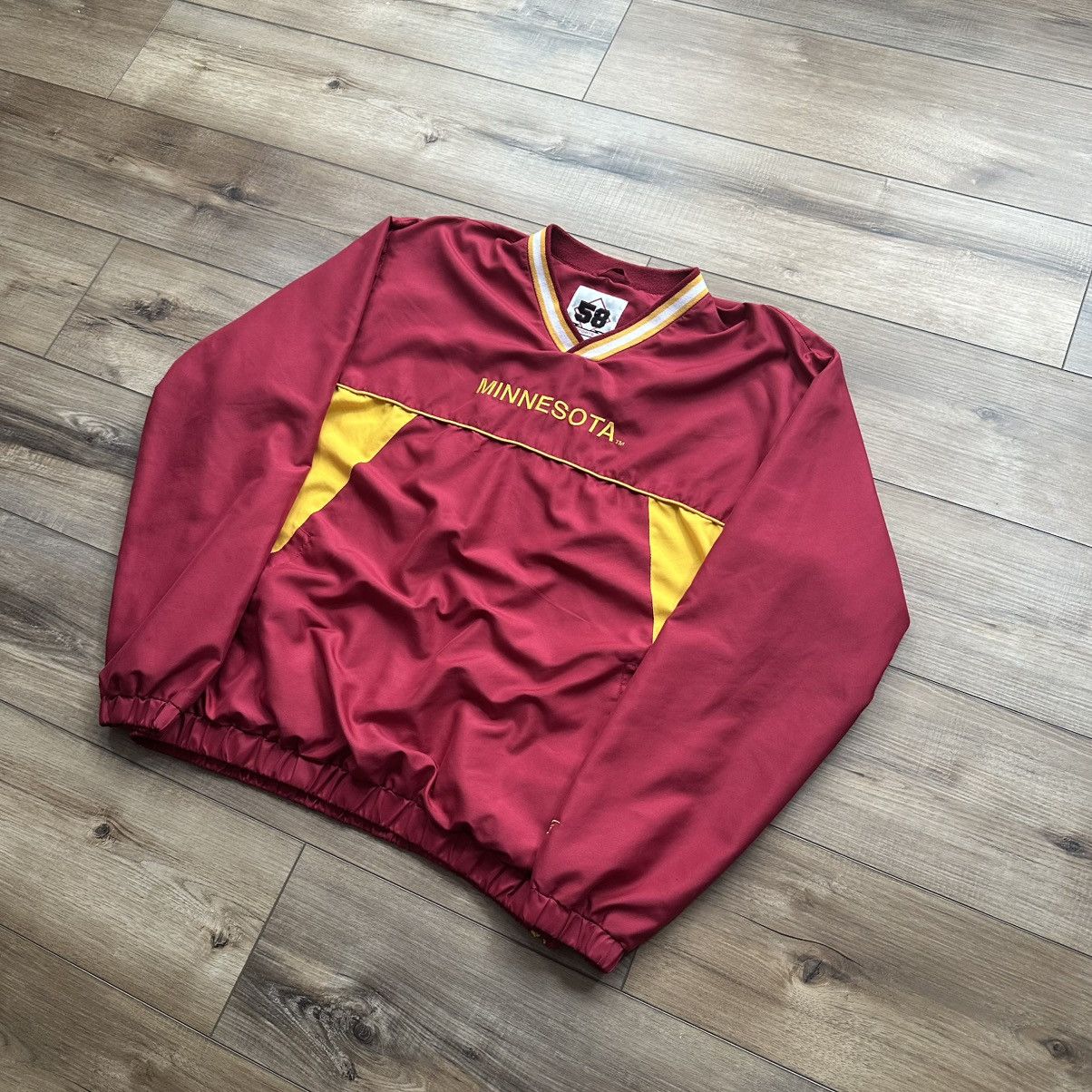 Other Vintage 90s Minnesota Golden Gophers Windbreaker Pullover Size US L / EU 52-54 / 3 - 3 Thumbnail