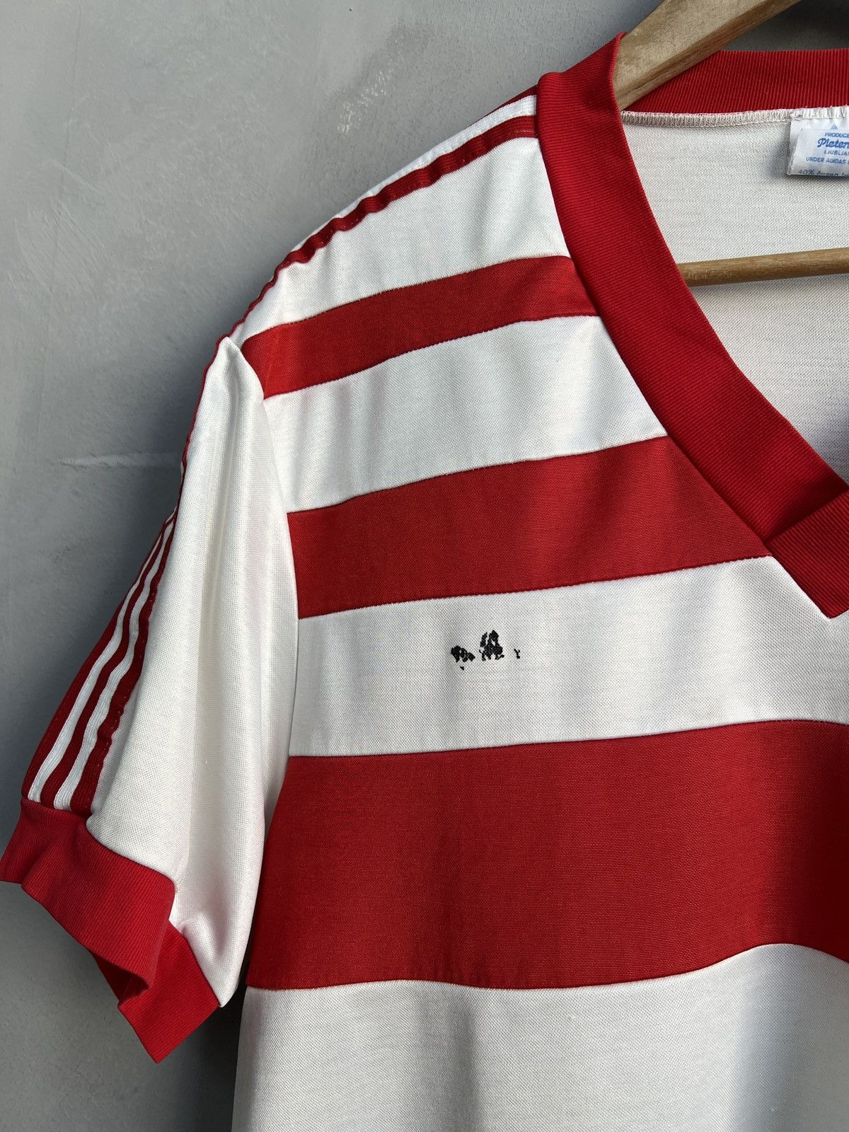 Adidas Adidas Red White Soccer Jersey Vintage west Germany Size US L / EU 52-54 / 3 - 3 Thumbnail