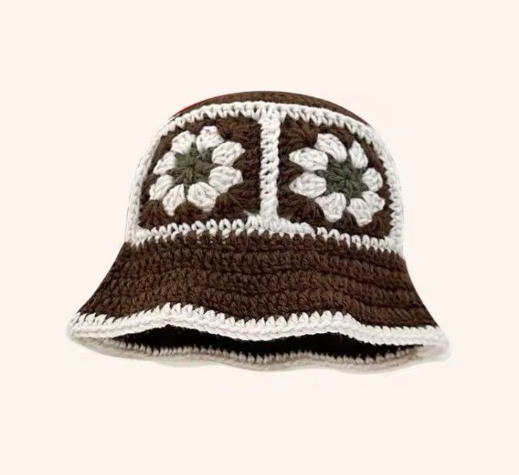 Japanese Brand Crochet Bucket Hat Size ONE SIZE - 2 Thumbnail
