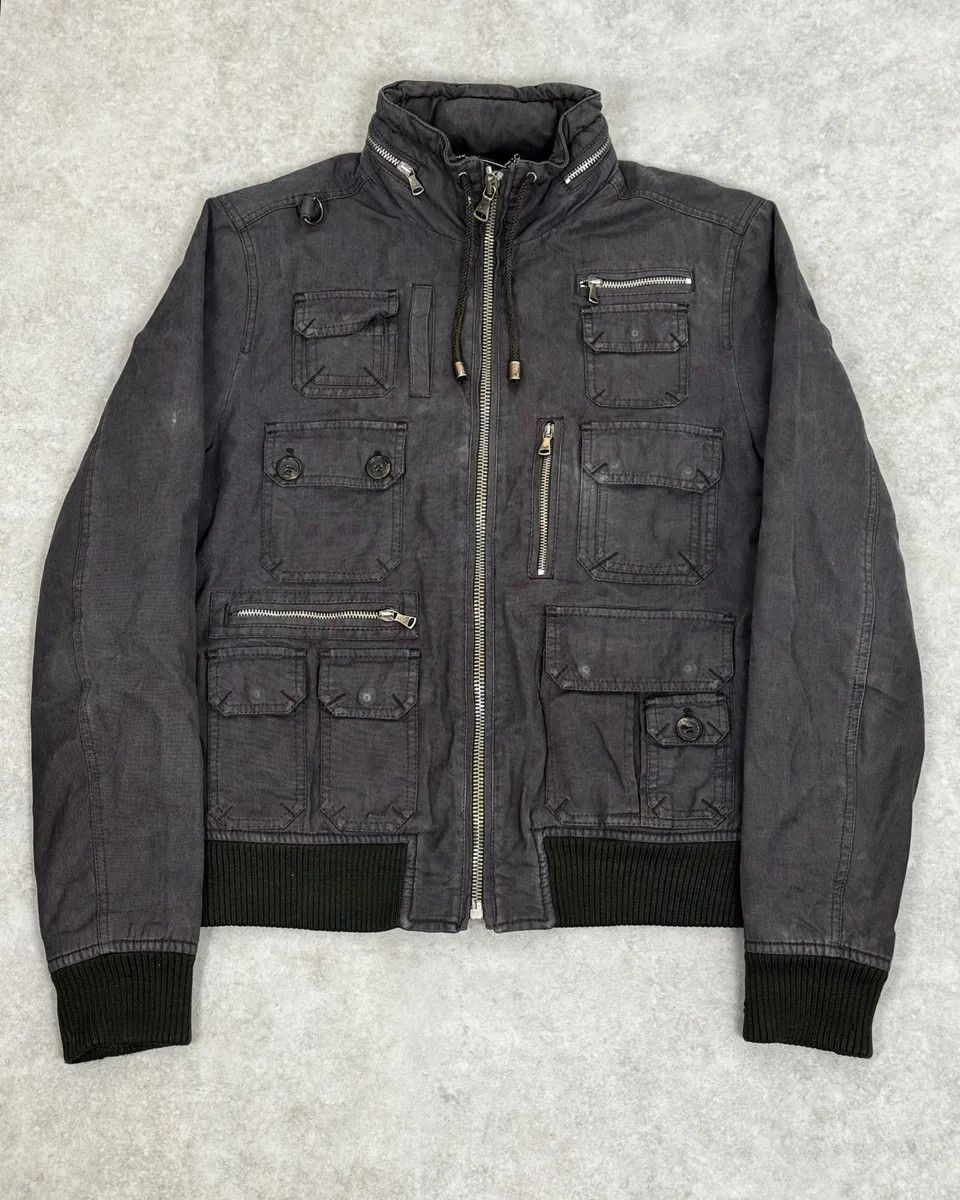 Dolce & Gabbana AW2003 Dolce & Gabbana Dark Grey Multi-Pocket Utility Jacket Size US M / EU 48-50 / 2 - 1 Thumbnail