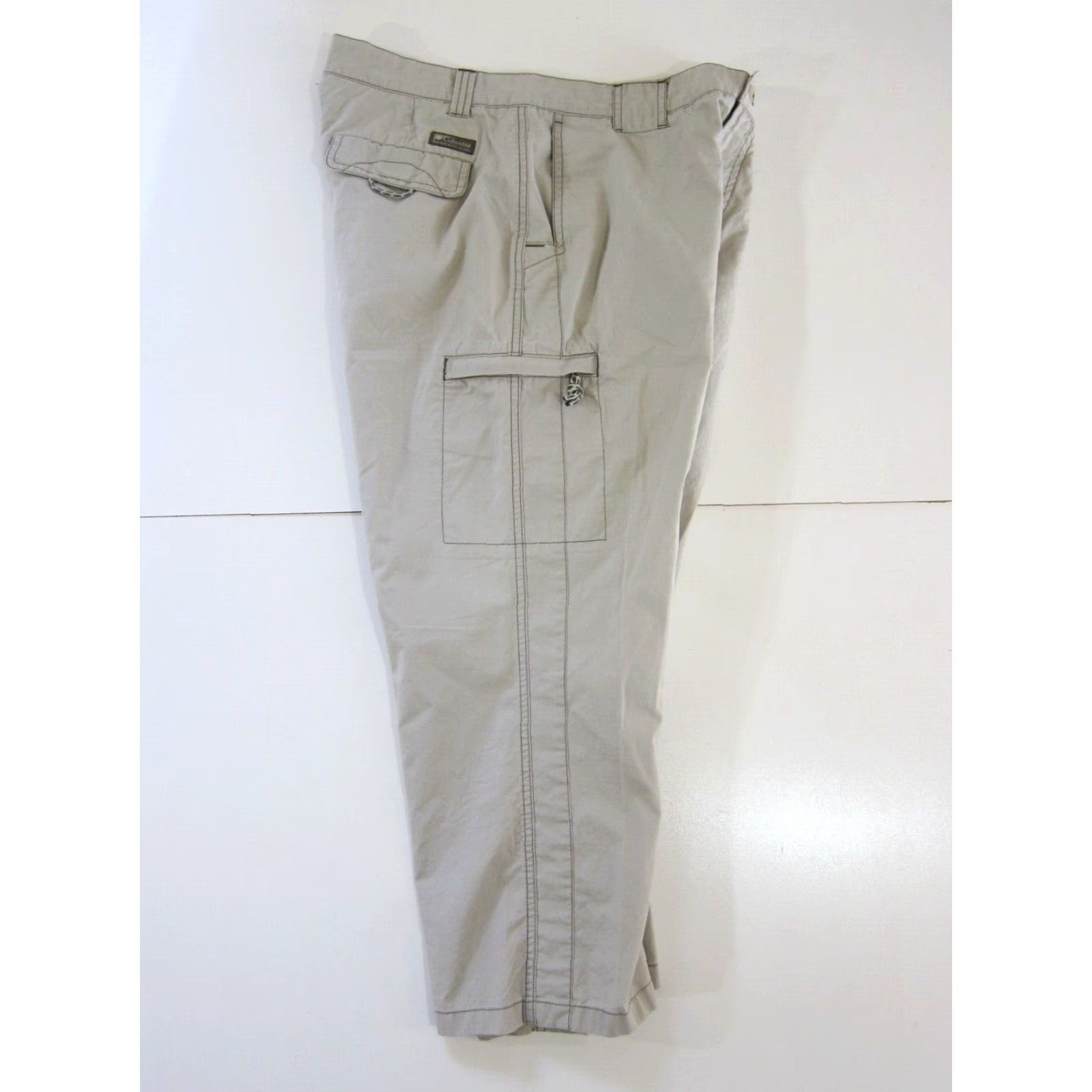 Vintage VINTAGE Columbia Pant Women 10 Beige Cargo Wide-Leg 32" Waist 23.5" Inseam 11" Rise 12" Thigh 9" Ankle 42" Hip 10 100% Cotton Size 32" / US 10 / IT 46 - 7 Thumbnail