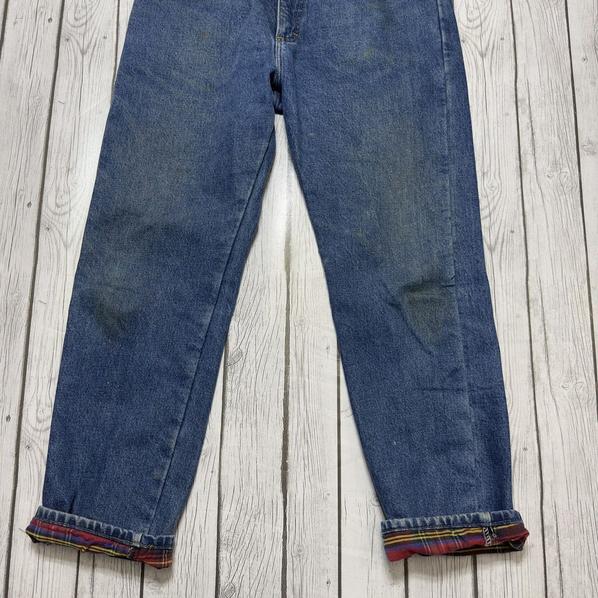 L.L. Bean × Vintage Vintage LL Bean flannel lined jeans Size US 35 - 4 Thumbnail