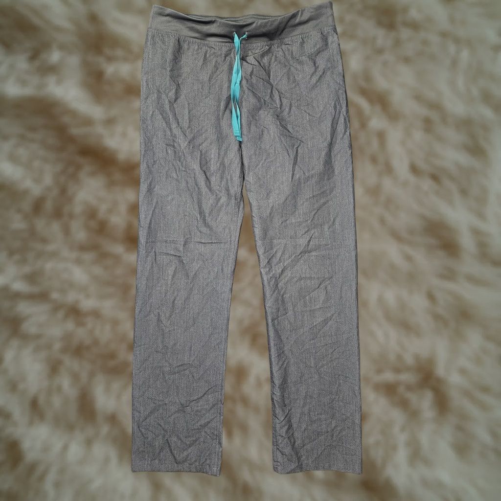 Vintage FIGS Technical Collection Pants Womens M Tall Gray Drawstring Scrub Medical Size 32" / US 10 / IT 46 - 1 Thumbnail