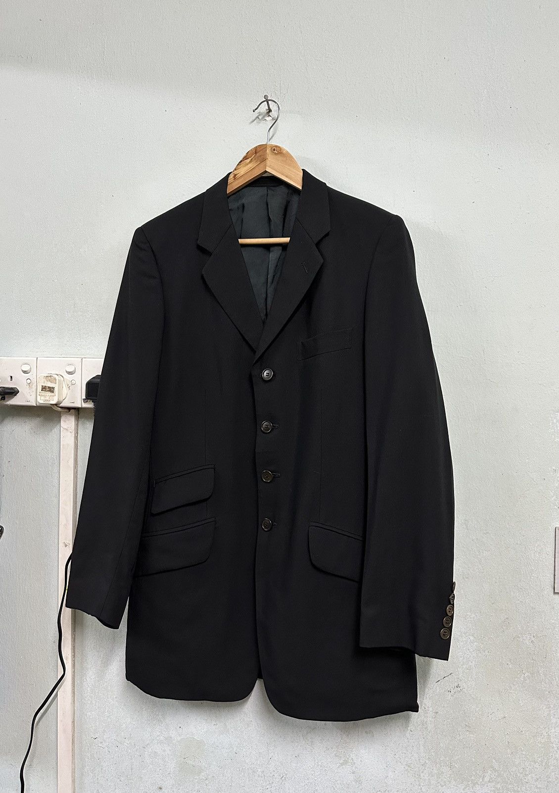 Paul Smith Paul Smith Tailored 4 Button Black Blazer Jacket Size US M / EU 48-50 / 2 - 3 Thumbnail