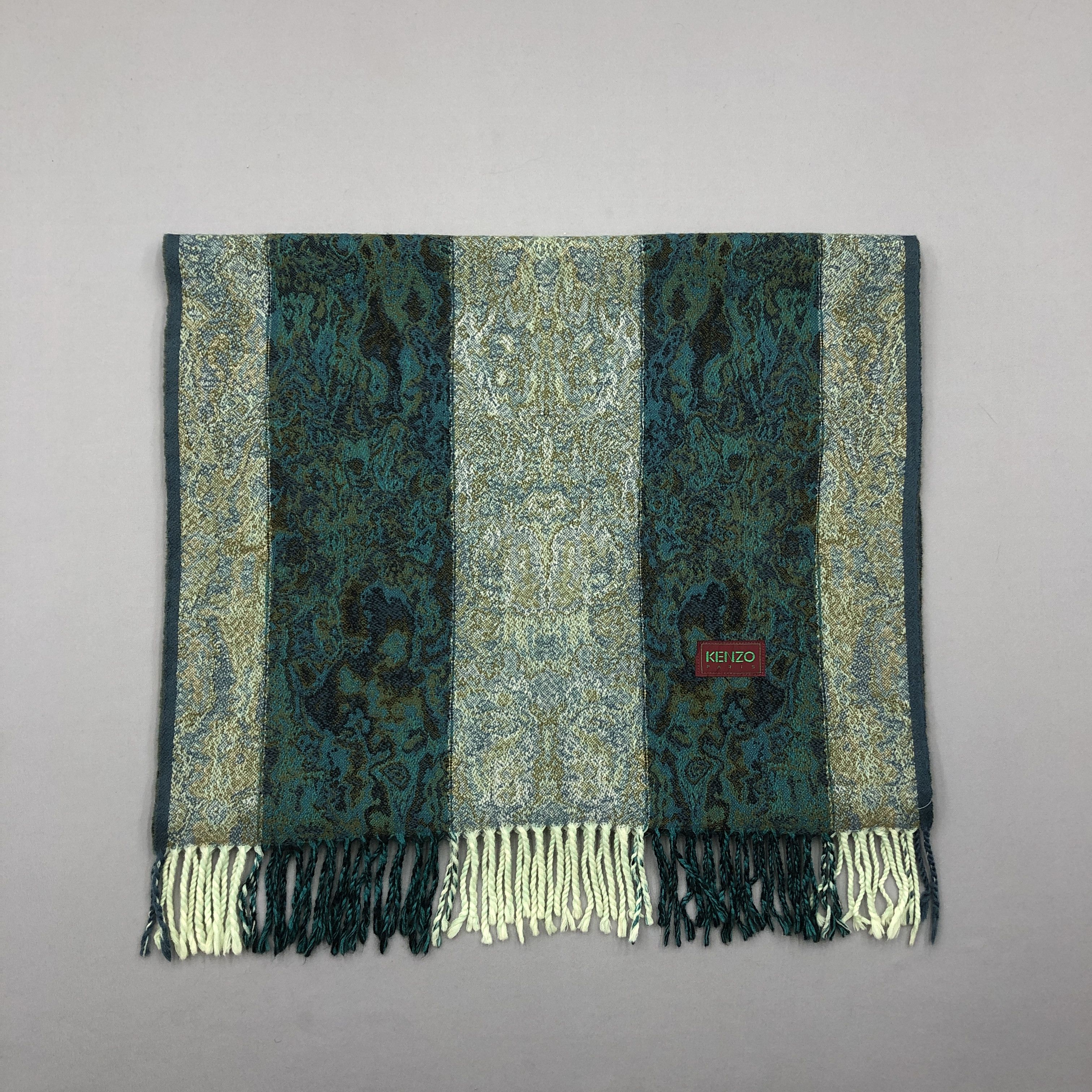 Kenzo Vintage Kenzo Scarf Muffler Wool Cashmere Scarves Size ONE SIZE - 3 Thumbnail