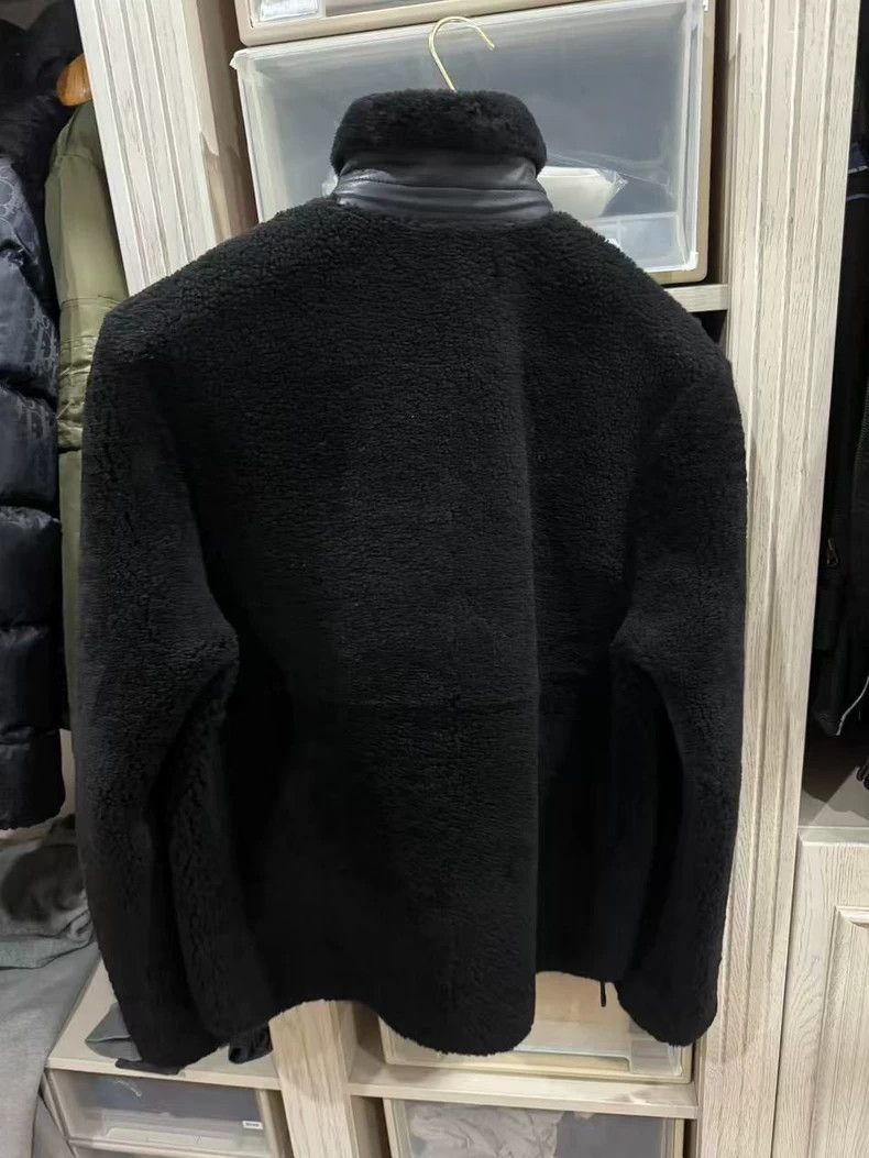 Loewe LOEWE A black coat with fur and hair Size US M / EU 48-50 / 2 - 4 Thumbnail