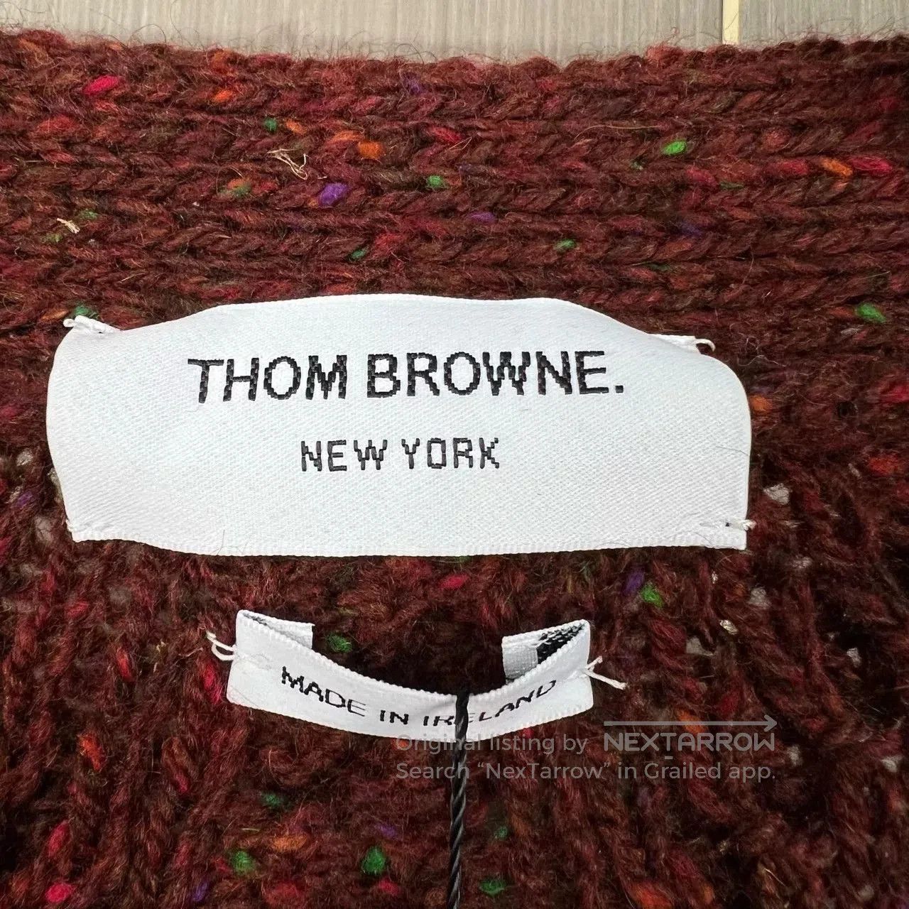 Thom Browne thom browne chunky knit cardigan with stripes. Size US M / EU 48-50 / 2 - 5 Thumbnail