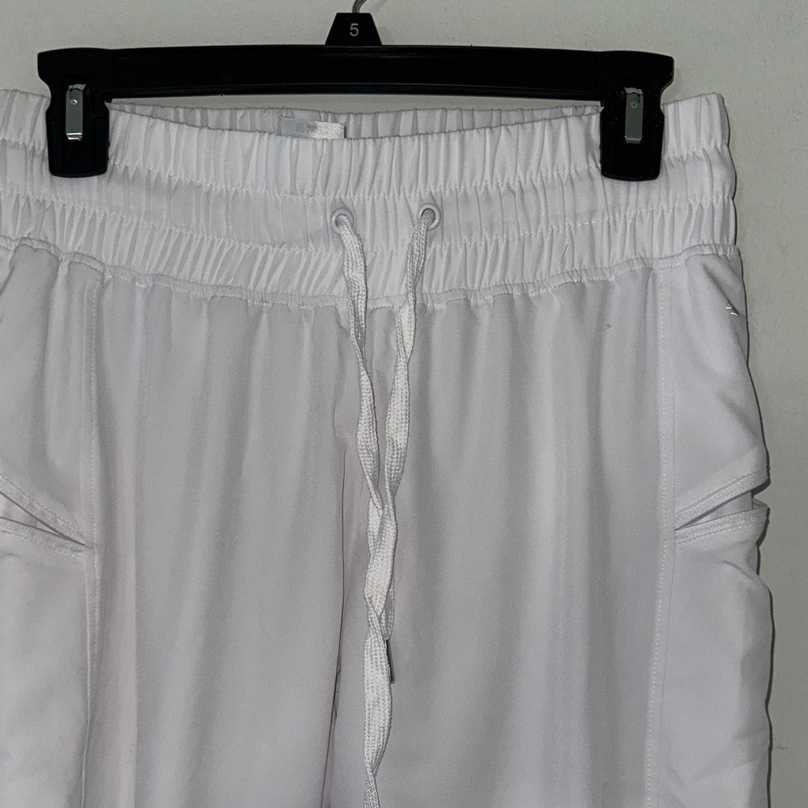 Designer Elegant White Jogger Pants for Women Size 28" / US 6 / IT 42 - 3 Thumbnail