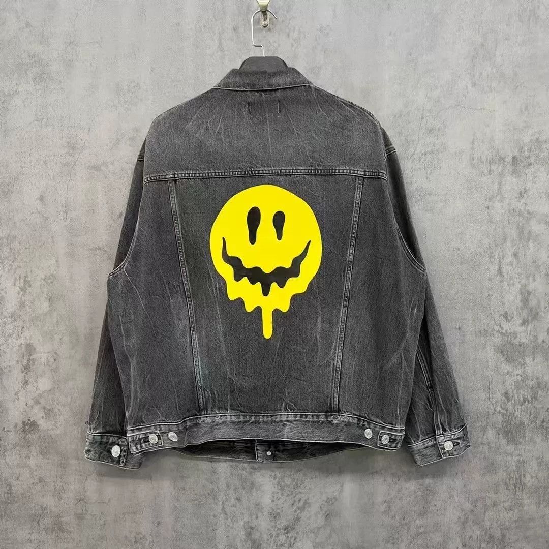Balenciaga Balenciaga Ghost Face Logo Denim Jacket Size US XS / EU 42 / 0 - 1 Thumbnail